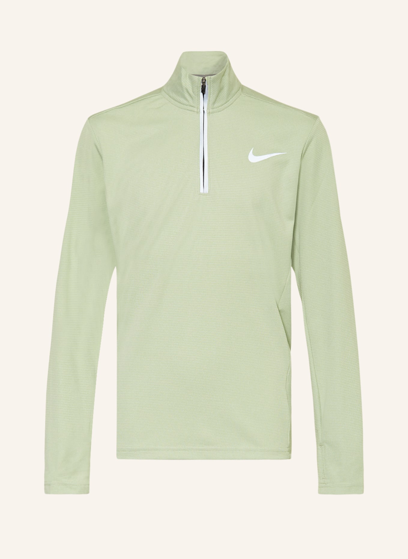 Nike Tričko s dlouhým rukávem DRI-FIT POLY+, Barva: SVĚTLE ZELENÁ (Obrázek 1)