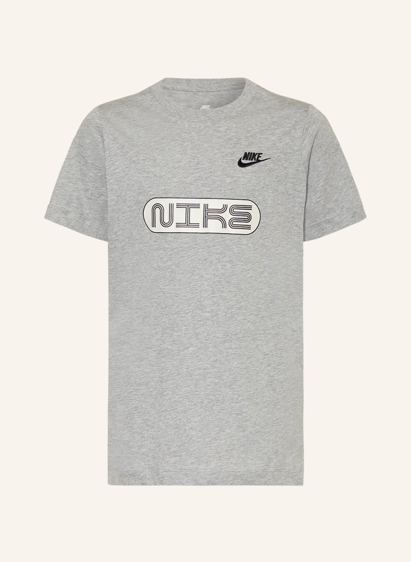 Nike T-Shirt AMPLIFY, Farbe: GRAU/ WEISS/ SCHWARZ (Bild 1)