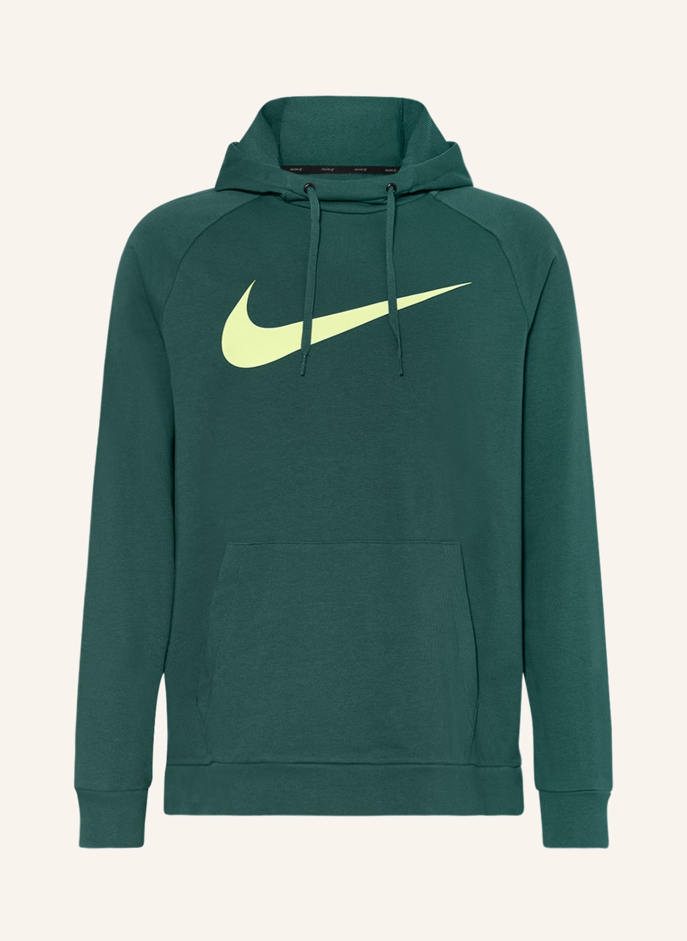 Nike Hoodie DRI-FIT, Farbe: PETROL/ NEONGELB (Bild 1)