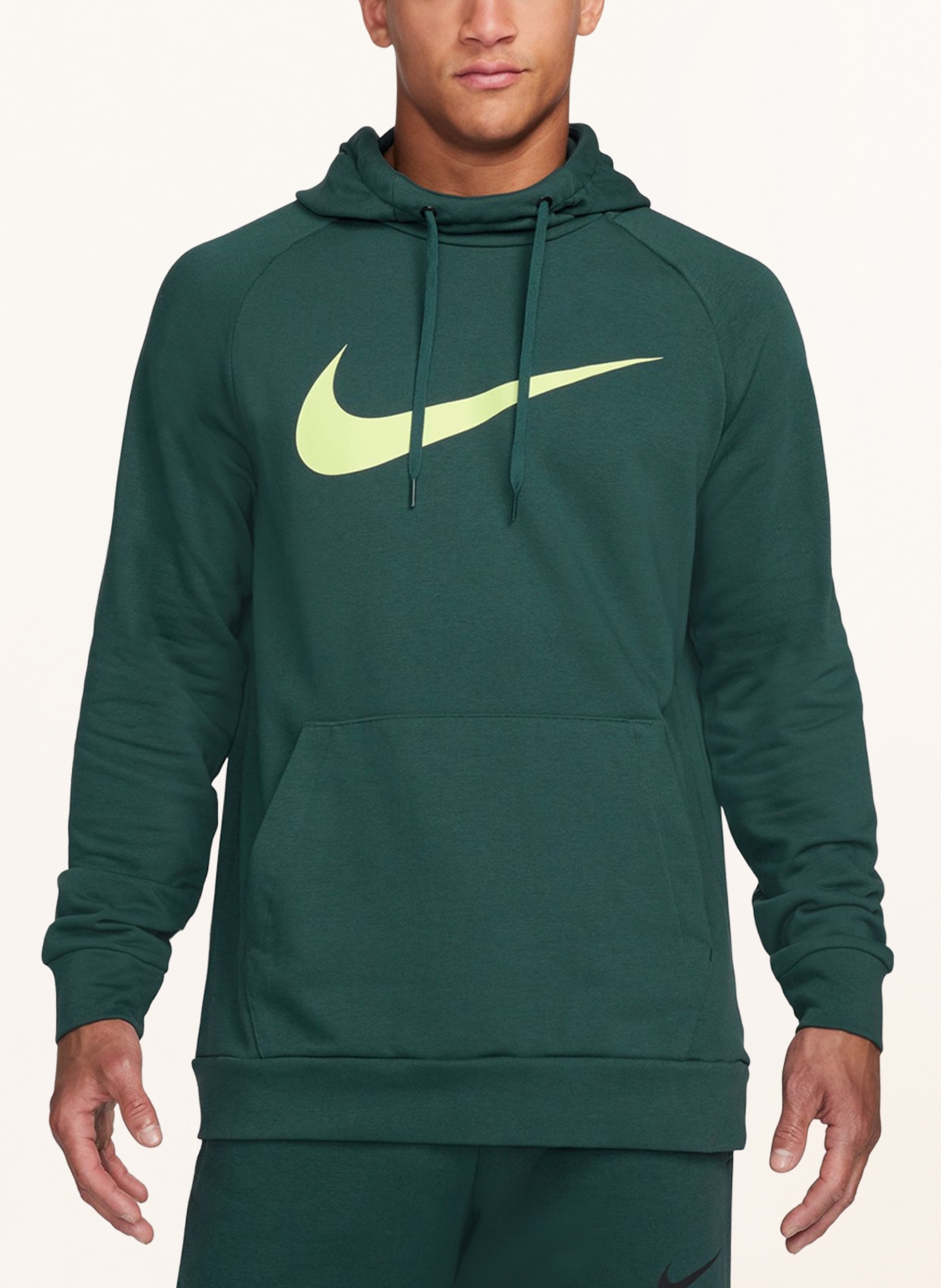 Nike Hoodie DRI-FIT, Farbe: PETROL/ NEONGELB (Bild 4)