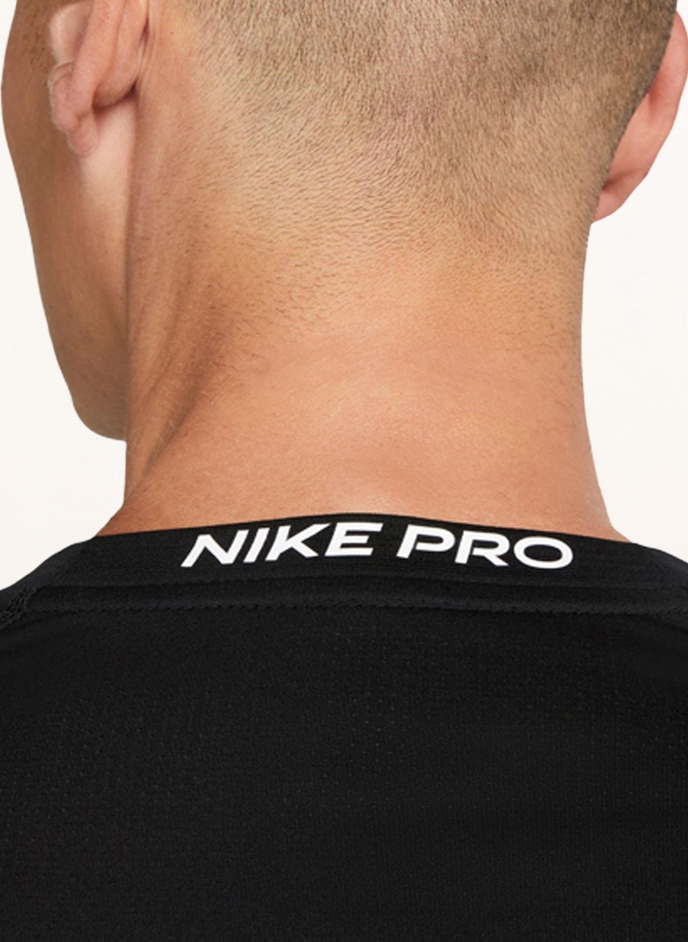Nike Longsleeve PRO WARM, Farbe: SCHWARZ/ WEISS (Bild 4)