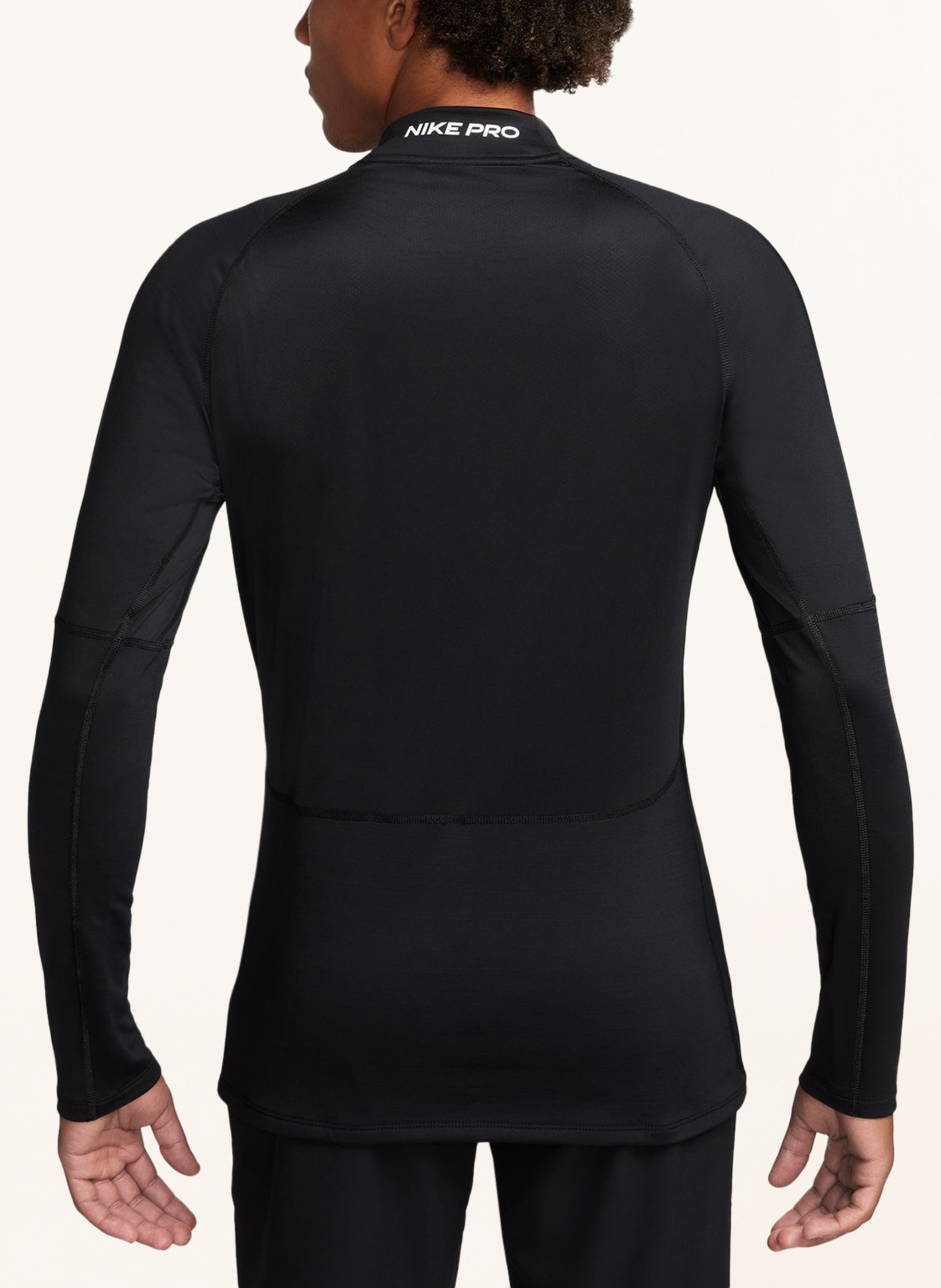 Nike Tričko s dlouhým rukávem PRO, Barva: ČERNÁ (Obrázek 3)