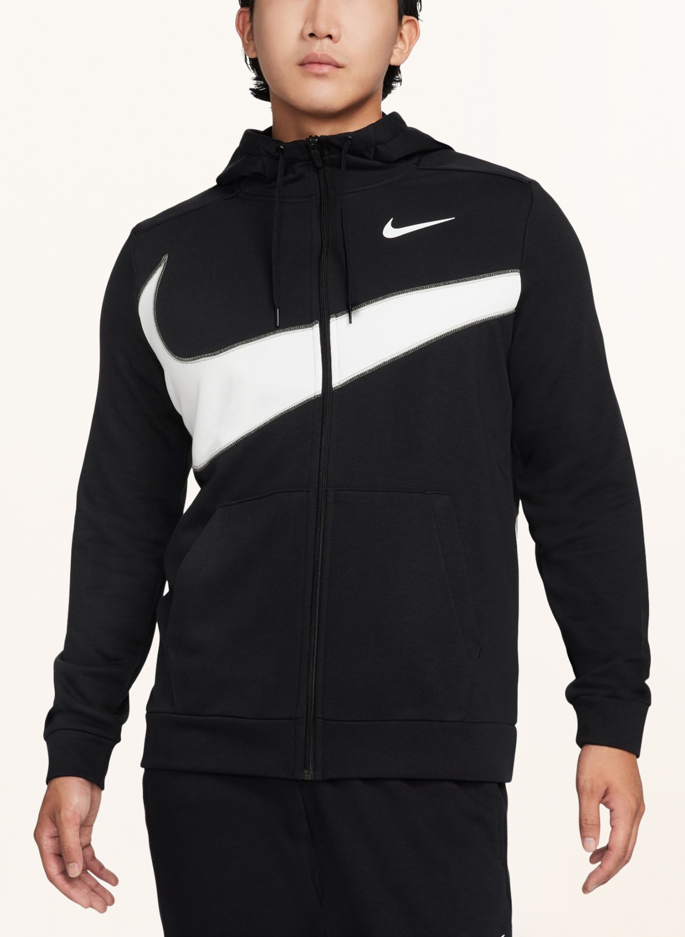 Nike Sweat jacket DRI-FIT, Color: BLACK/ WHITE (Image 2)