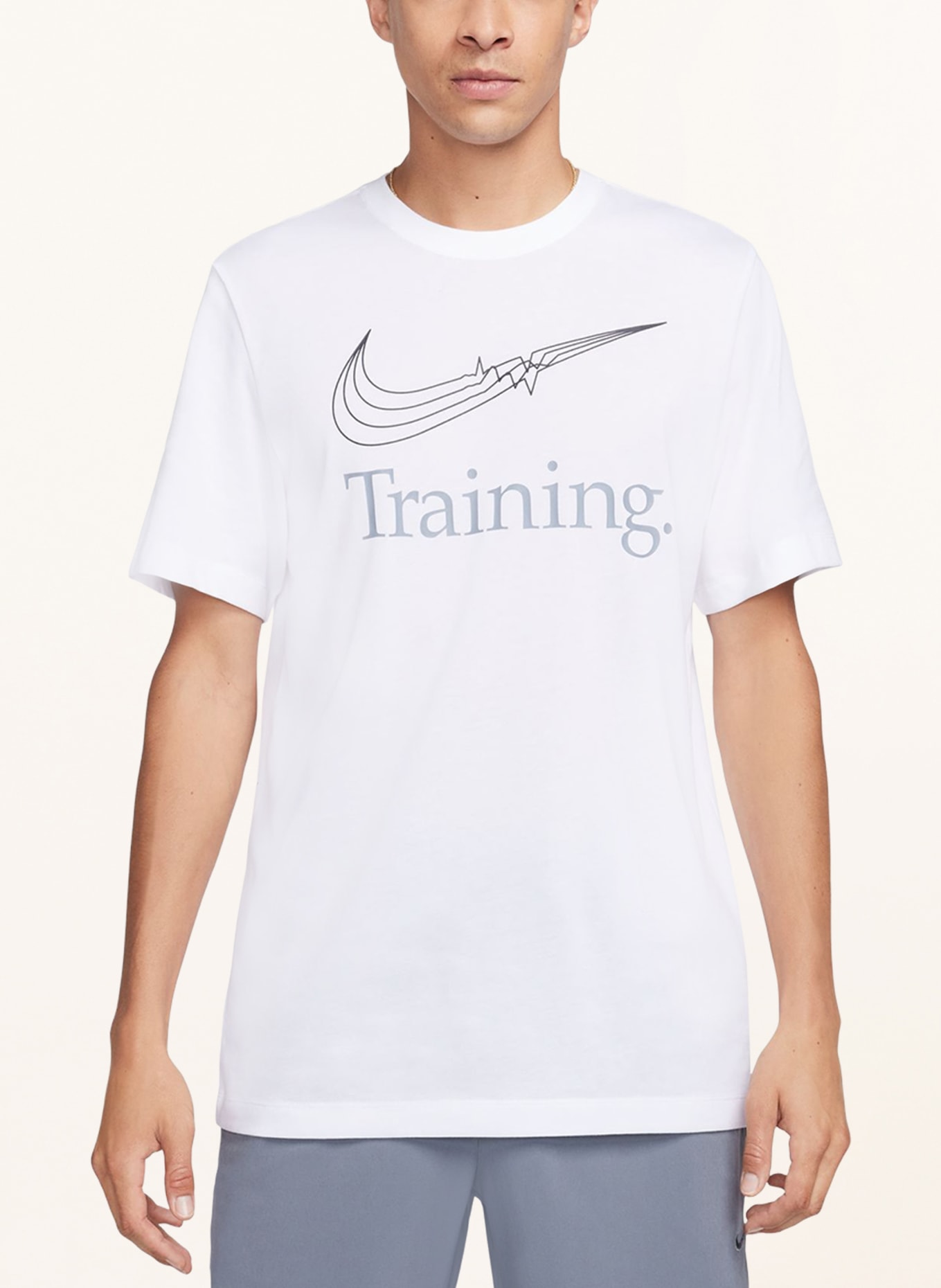 Nike T-shirt DRI-FIT, Kolor: BIAŁY (Obrazek 2)