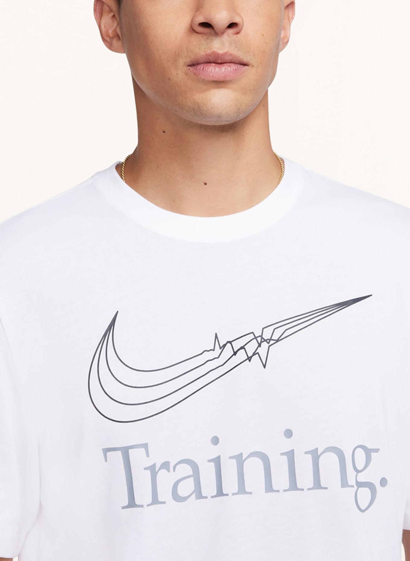 Nike T-shirt DRI-FIT, Kolor: BIAŁY (Obrazek 4)