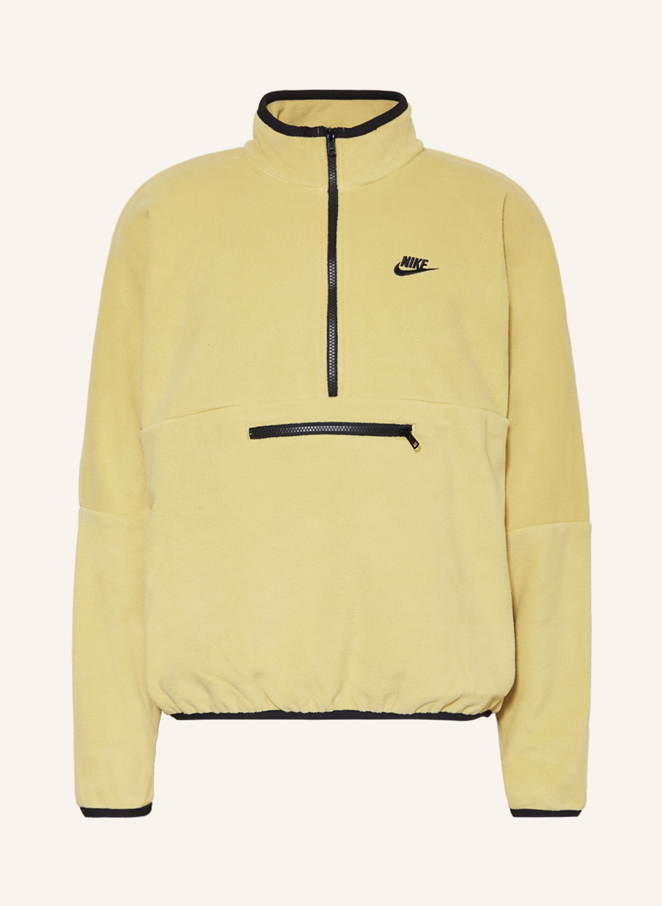 Nike Fleece half-zip sweater CLUB, Color: LIGHT YELLOW (Image 1)