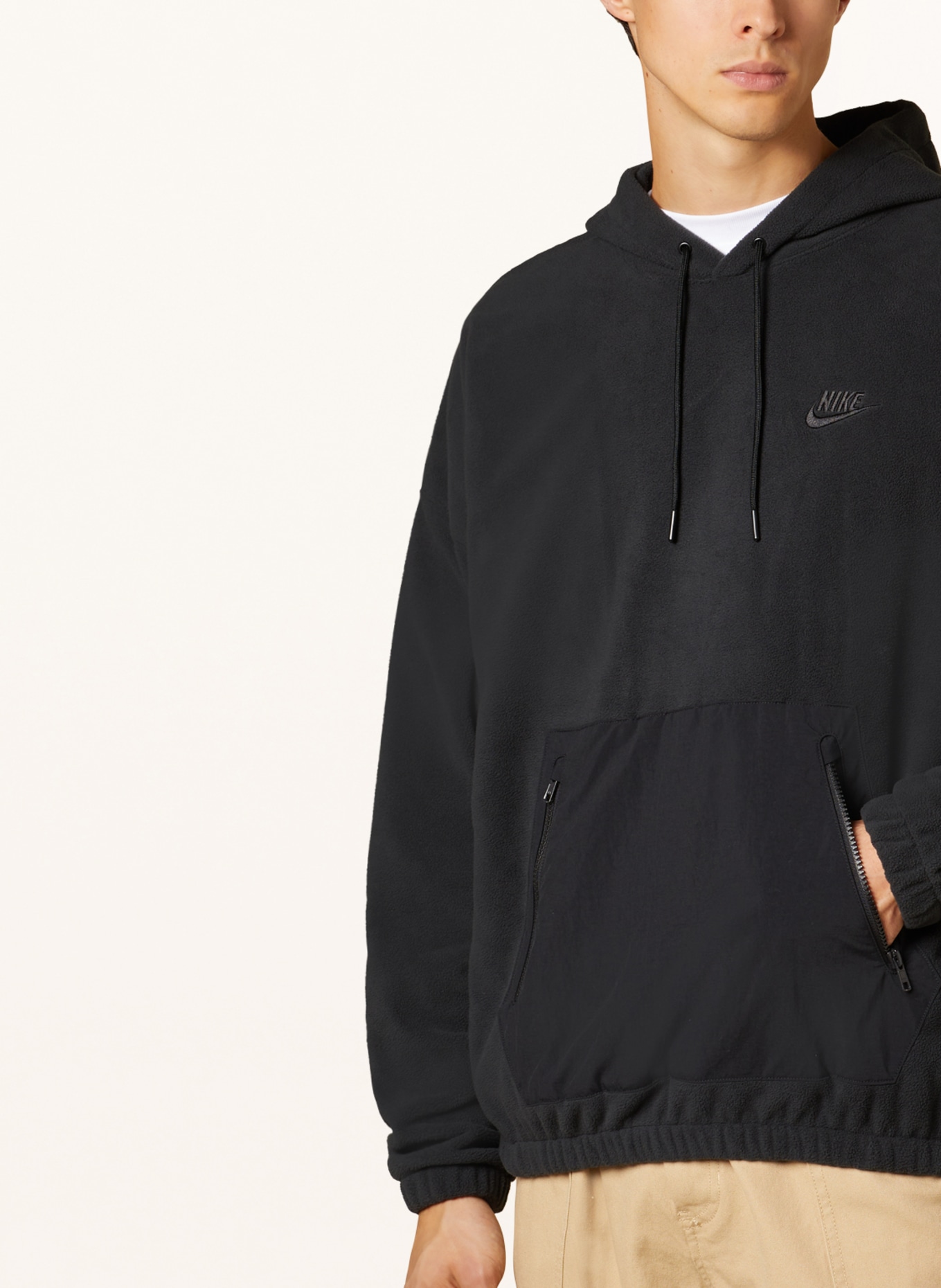 Nike Fleece hoodie CLUB, Color: BLACK (Image 5)