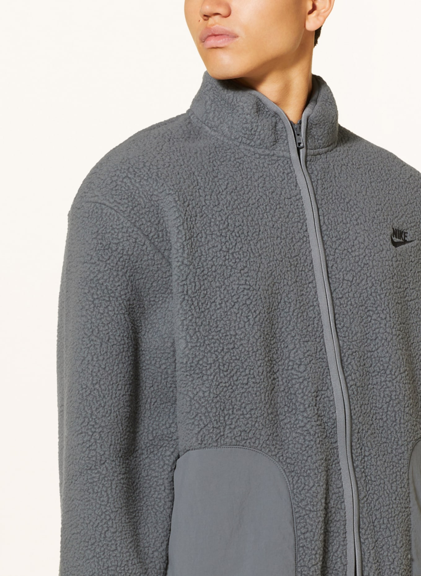 Nike Fleece jacket CLUB, Color: GRAY (Image 4)
