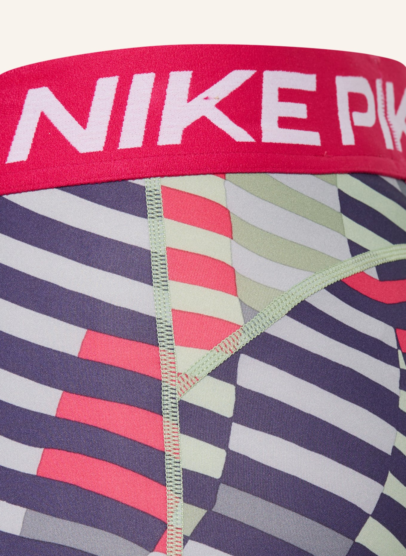Nike Legíny DRI-FIT, Barva: RŮŽOVÁ/ SVĚTLE ZELENÁ/ SVĚTLE ŠEDÁ (Obrázek 3)