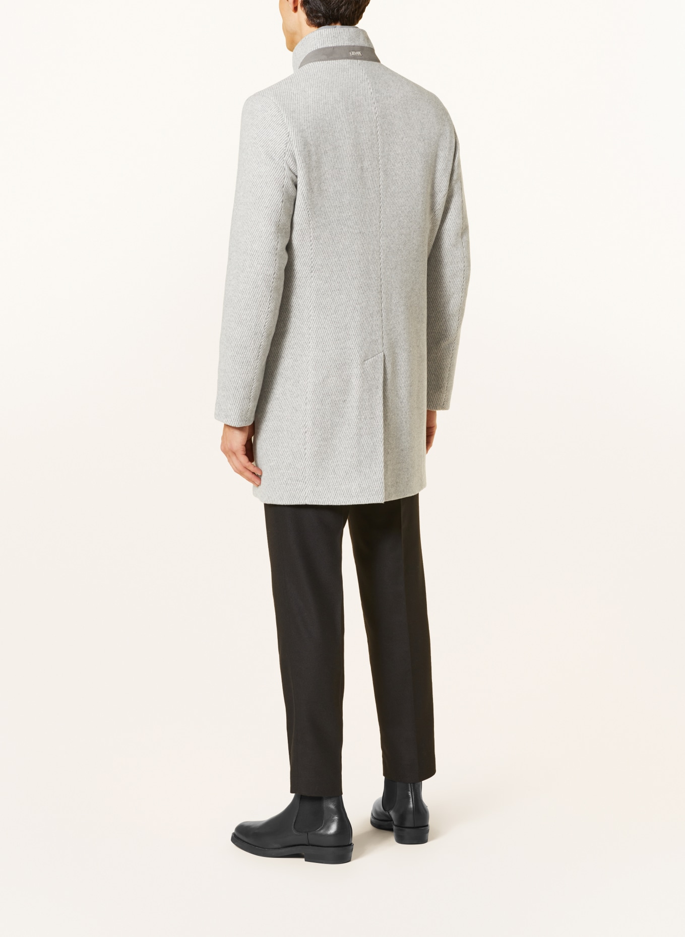 CINQUE Wool coat CICHOICE, Color: LIGHT GRAY/ GRAY (Image 4)
