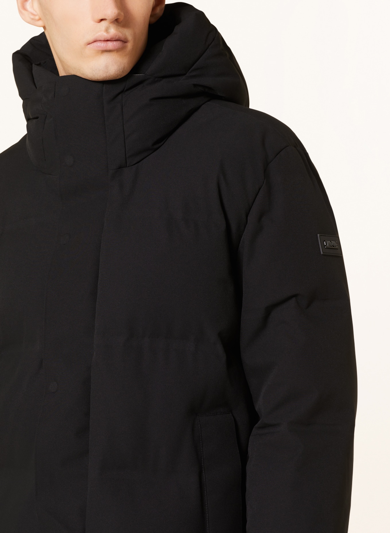 CINQUE Quilted coat CITHERMAL with DUPONT™ SORONA® insulation, Color: BLACK (Image 5)