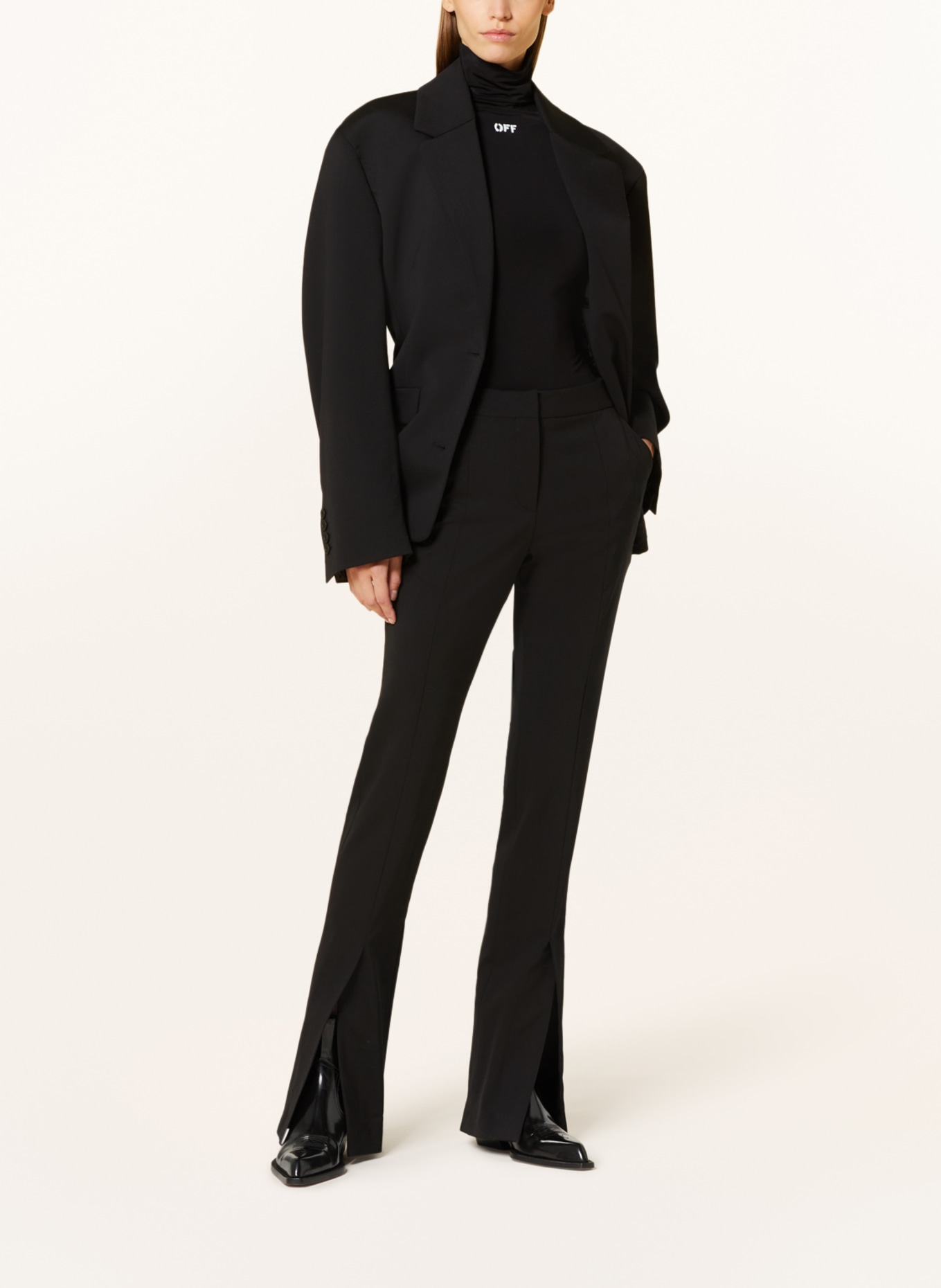 Off-White Trousers, Color: BLACK (Image 2)