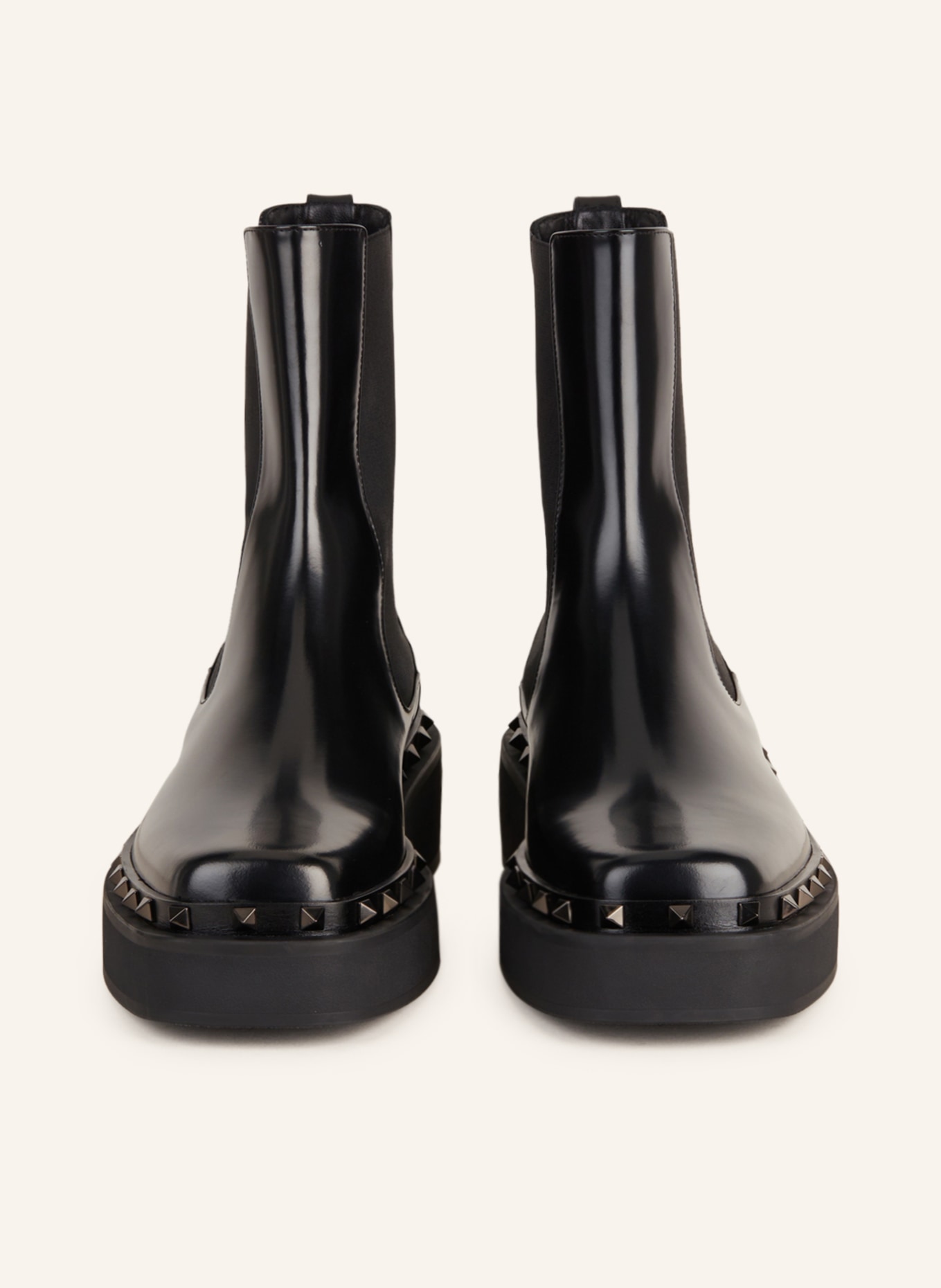 VALENTINO GARAVANI Chelsea boots ROCKSTUD M-WAY, Color: BLACK (Image 3)