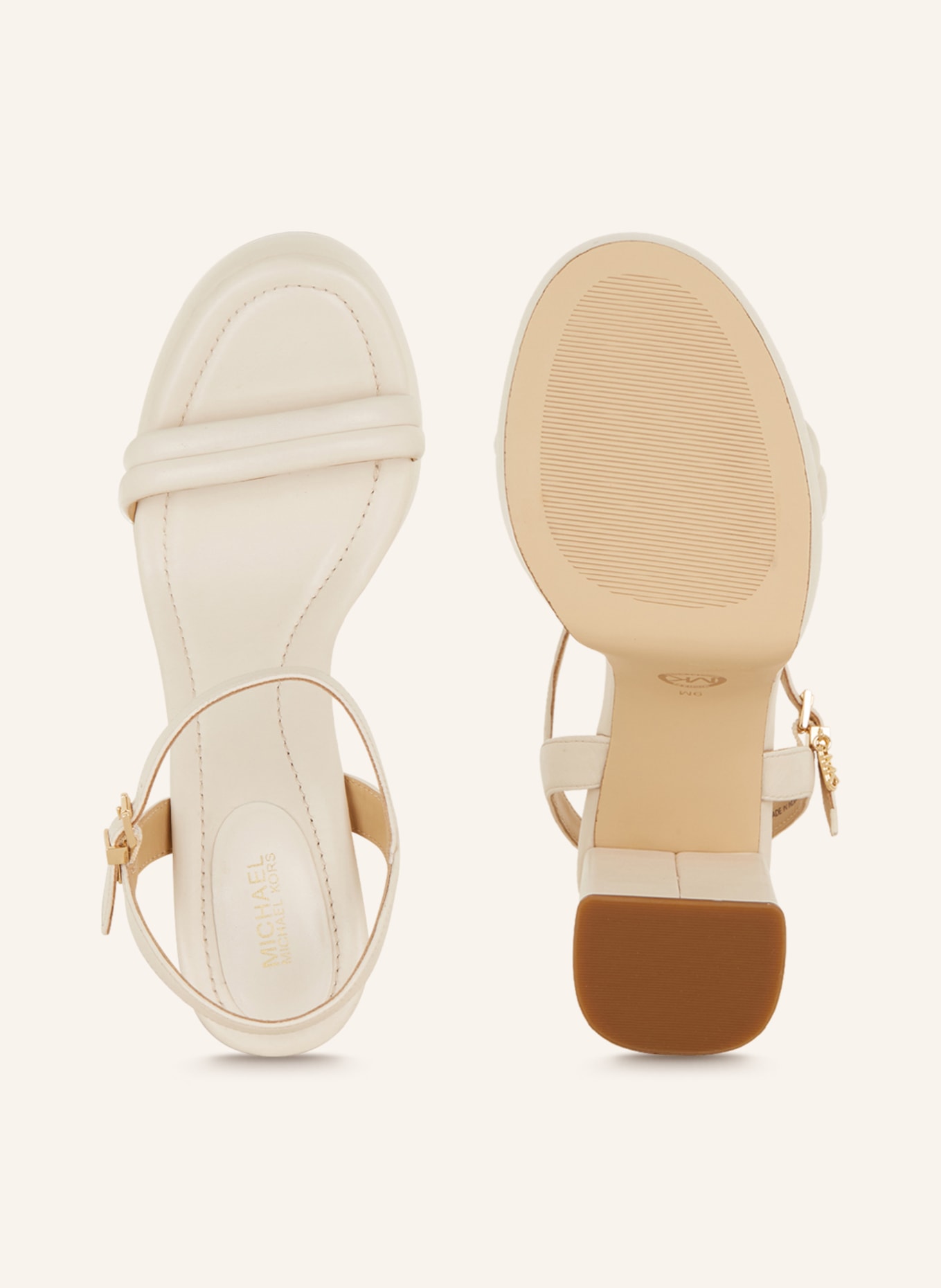 MICHAEL KORS Platform sandals, Color: 289 Light cream (Image 5)