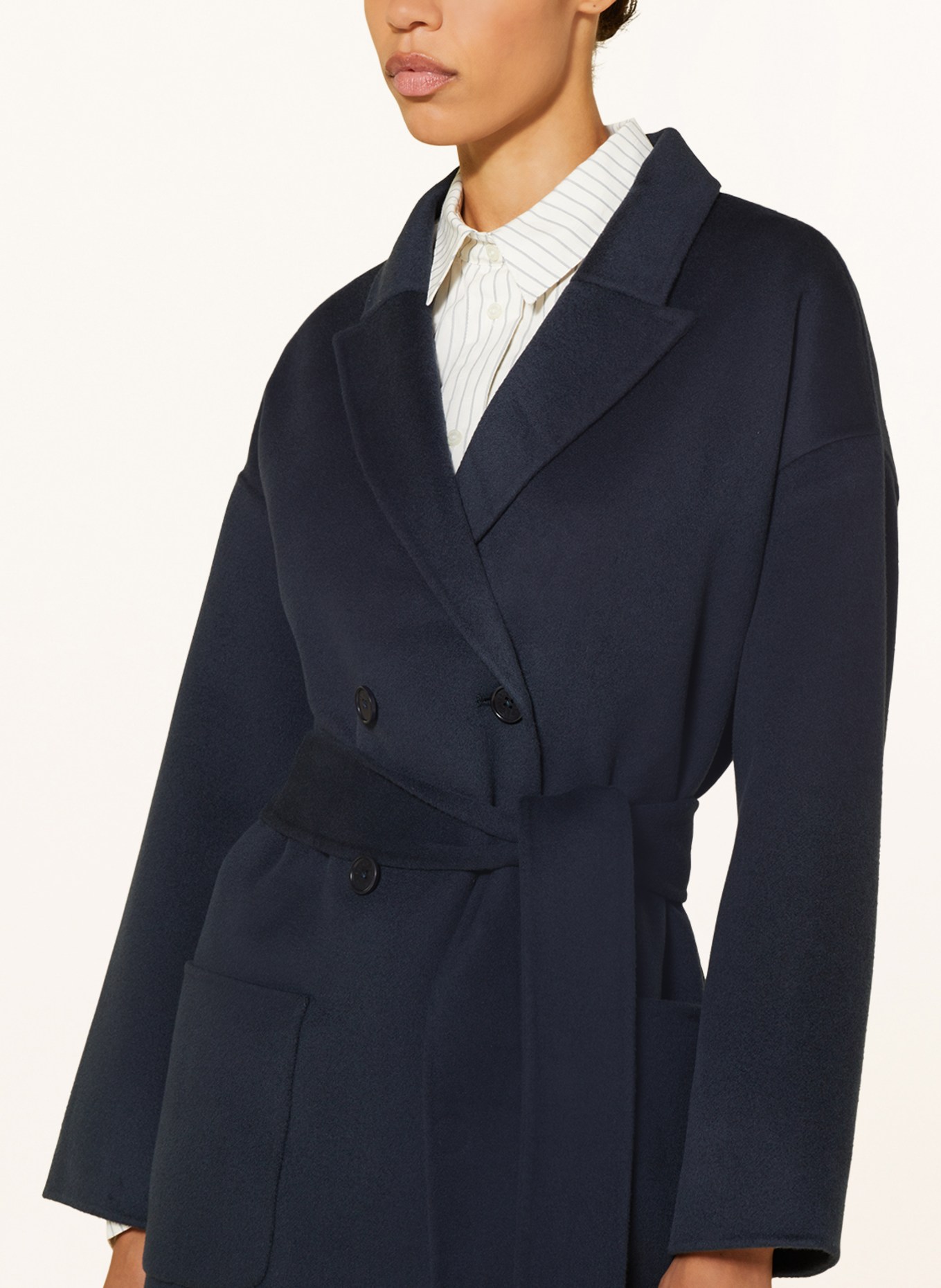 ANINE BING Wool coat DYLAN, Color: DARK BLUE (Image 4)