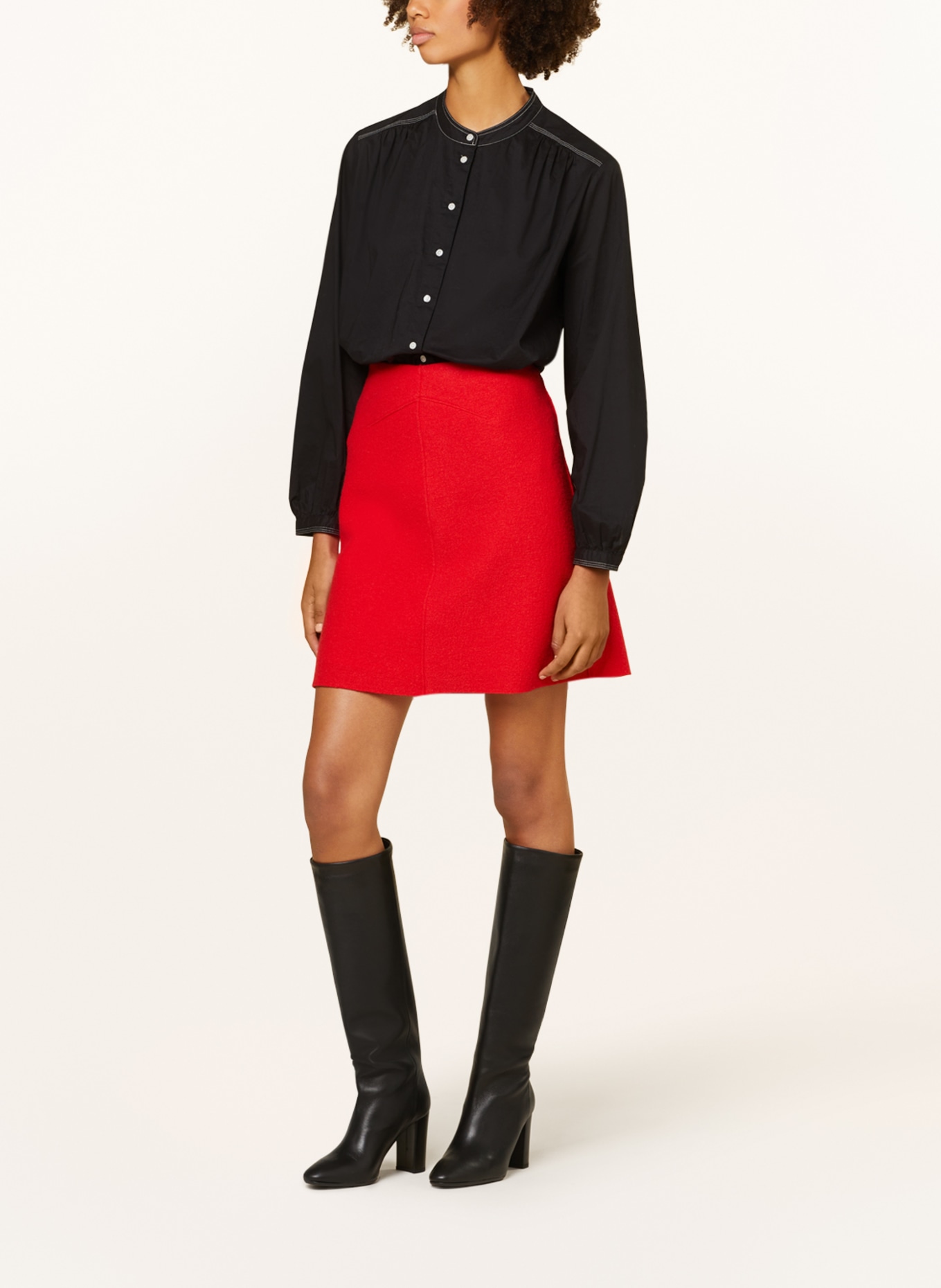 oui Skirt, Color: RED (Image 2)