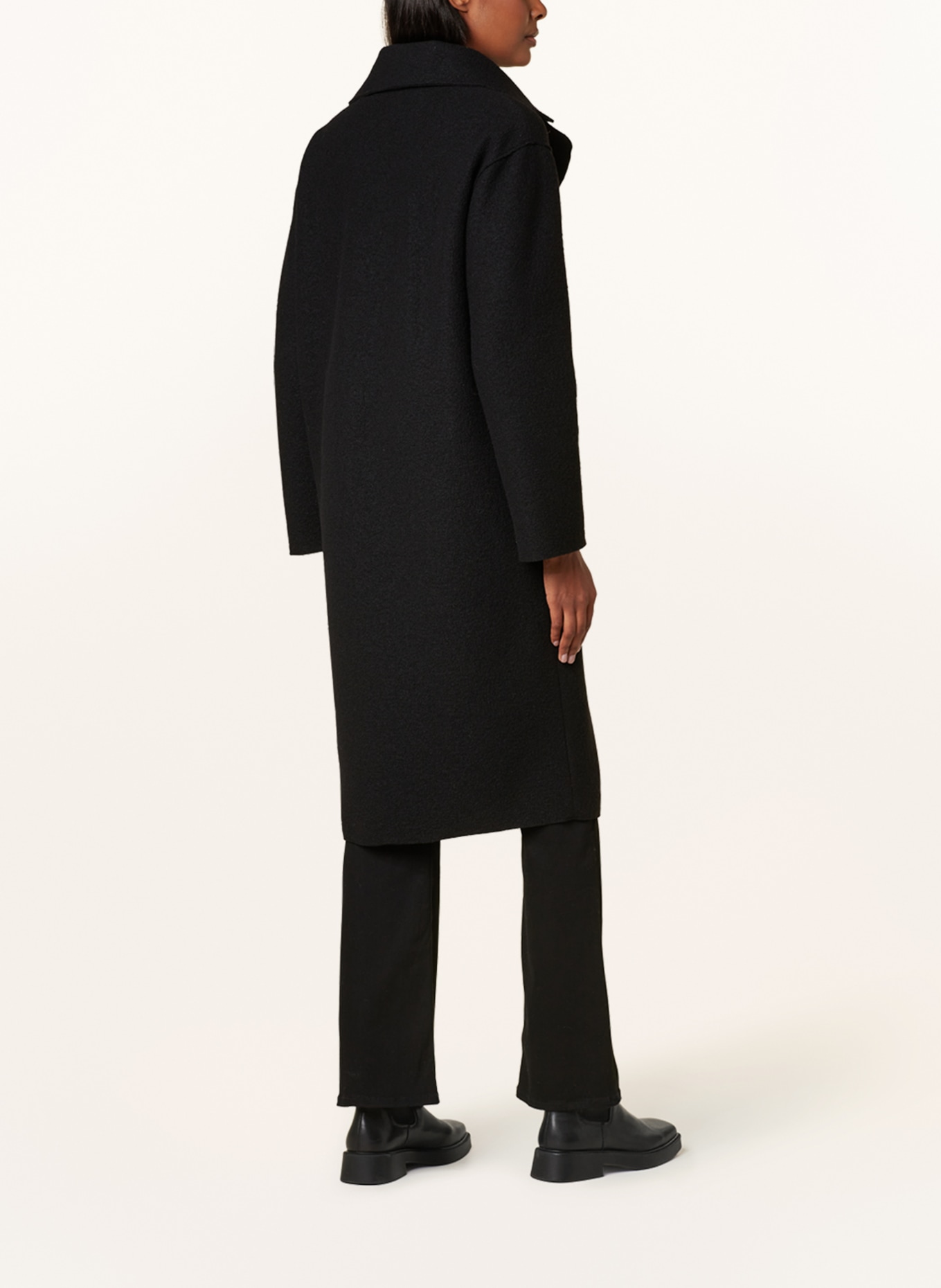 oui Wool coat, Color: BLACK (Image 3)