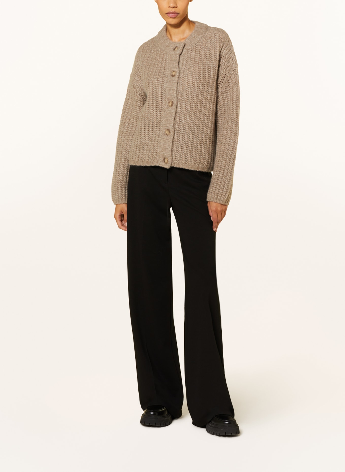 MRS & HUGS Cashmere cardigan, Color: BEIGE (Image 2)