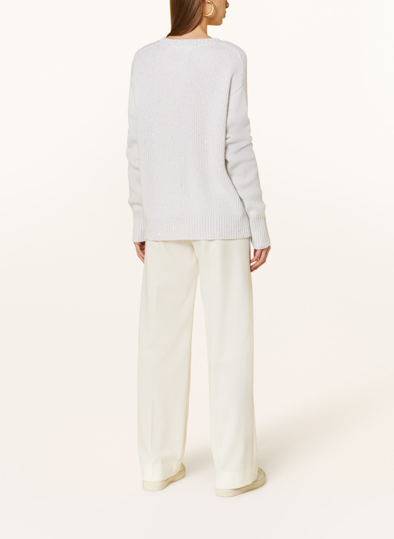 darling harbour Sweater with cashmere, Color: CREAM (Image 3)