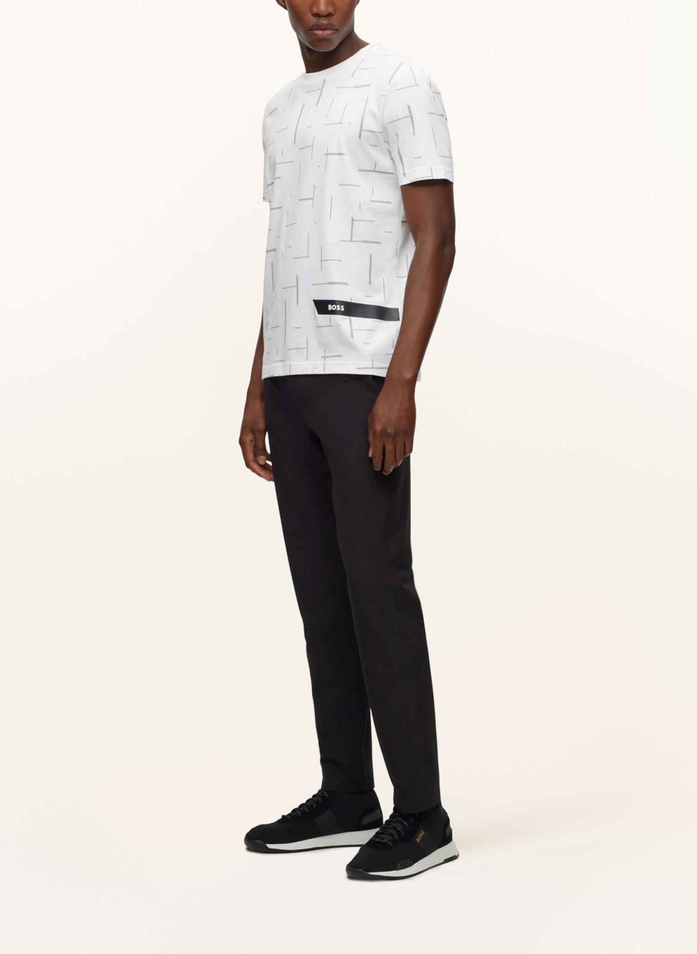 BOSS T shirt TEE 3 in white light gray black