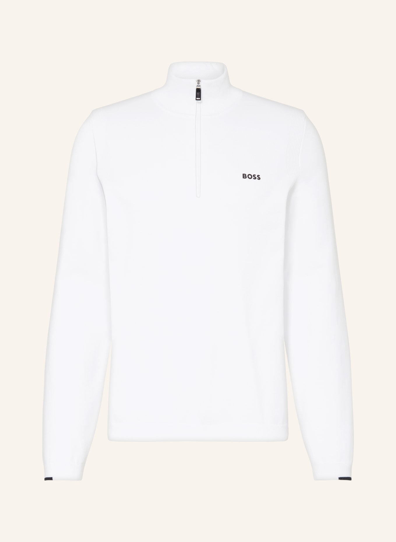BOSS Half-zip sweater EVER, Color: WHITE (Image 1)