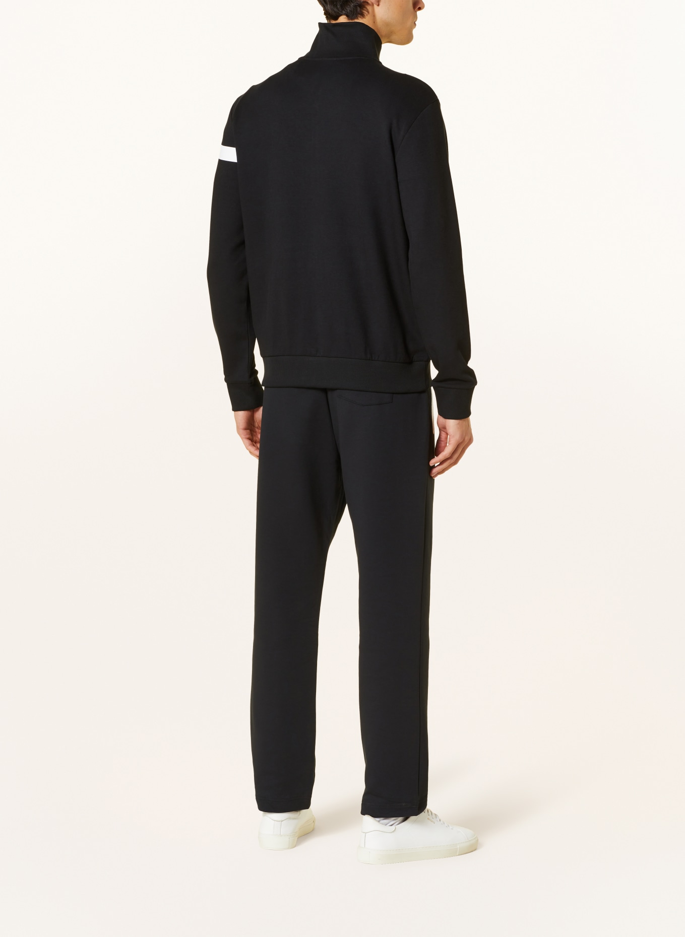 BOSS Training jacket SKAZ, Color: BLACK/ WHITE (Image 3)