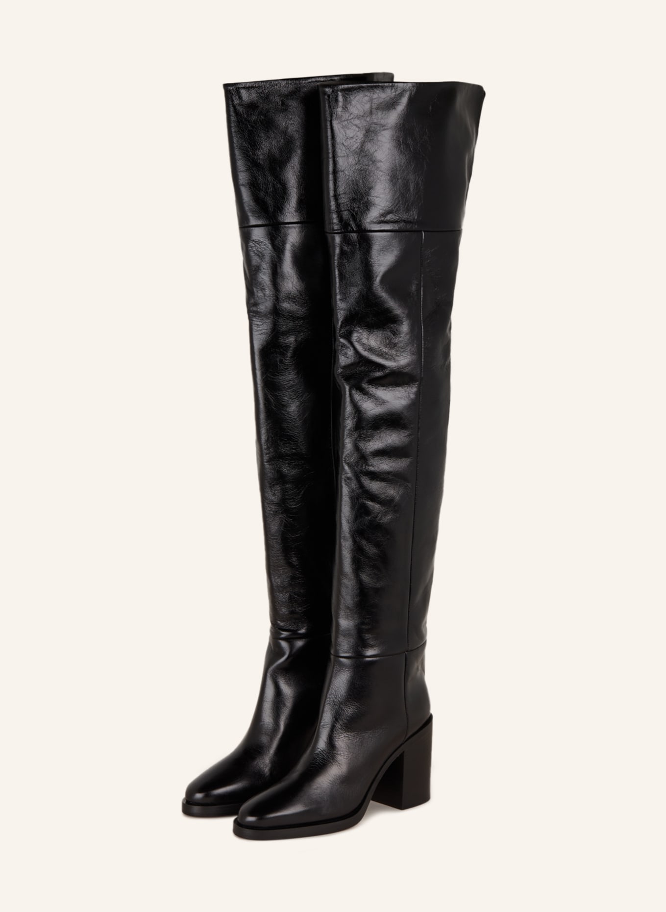 PARIS TEXAS Over the knee boots OPHELIA, Color: BLACK (Image 1)