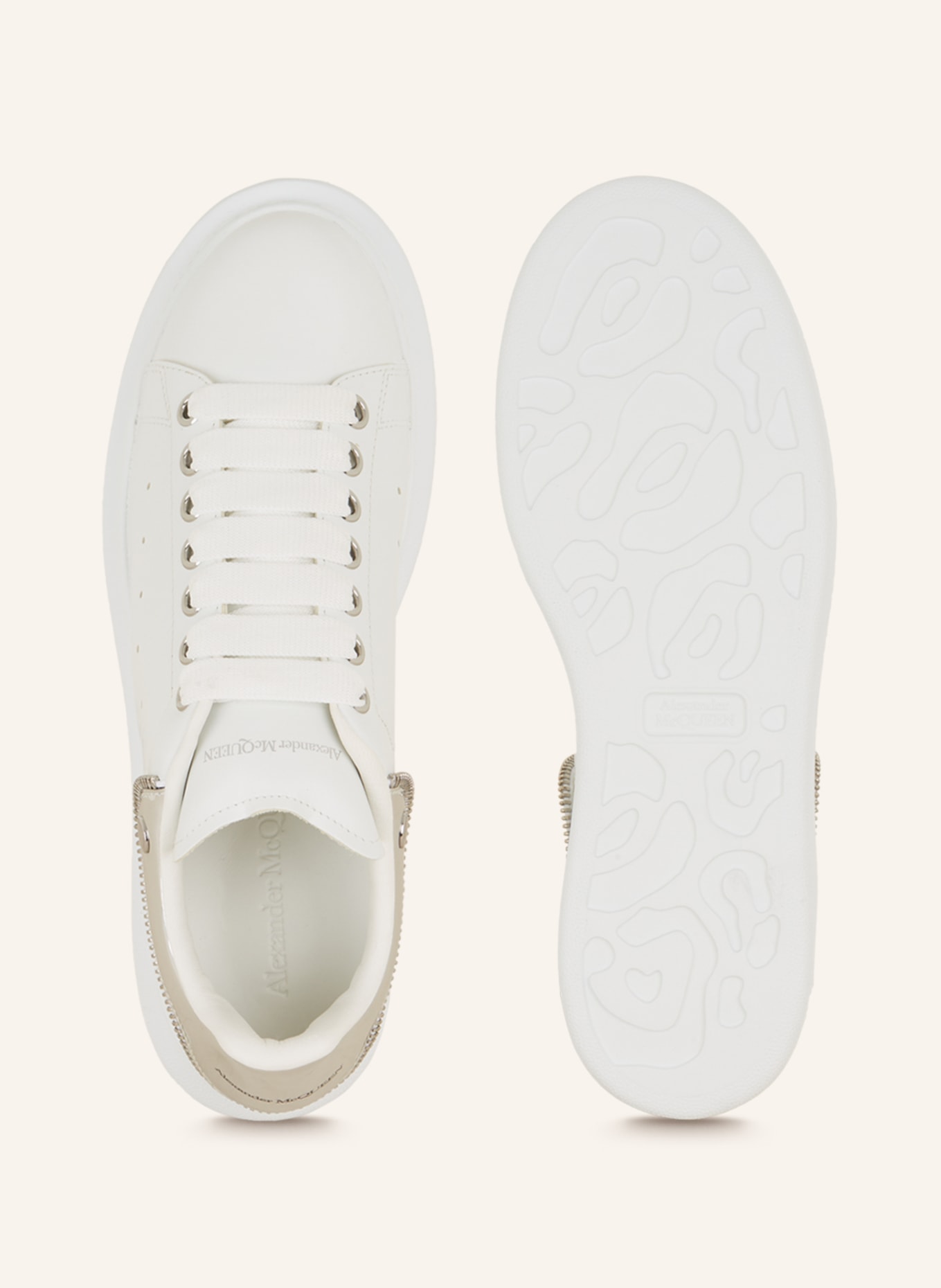 Alexander McQUEEN Sneakers, Color: WHITE/ SILVER (Image 5)