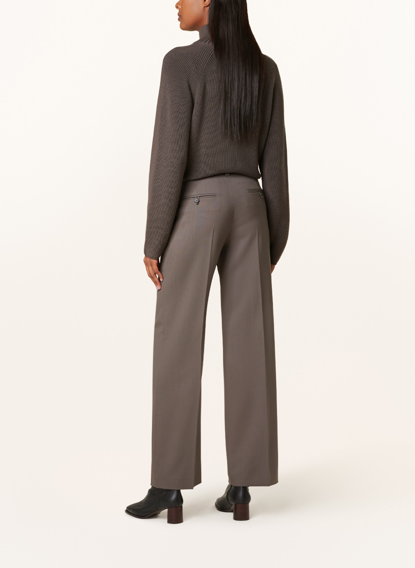 windsor. Wide leg trousers, Color: TAUPE (Image 3)