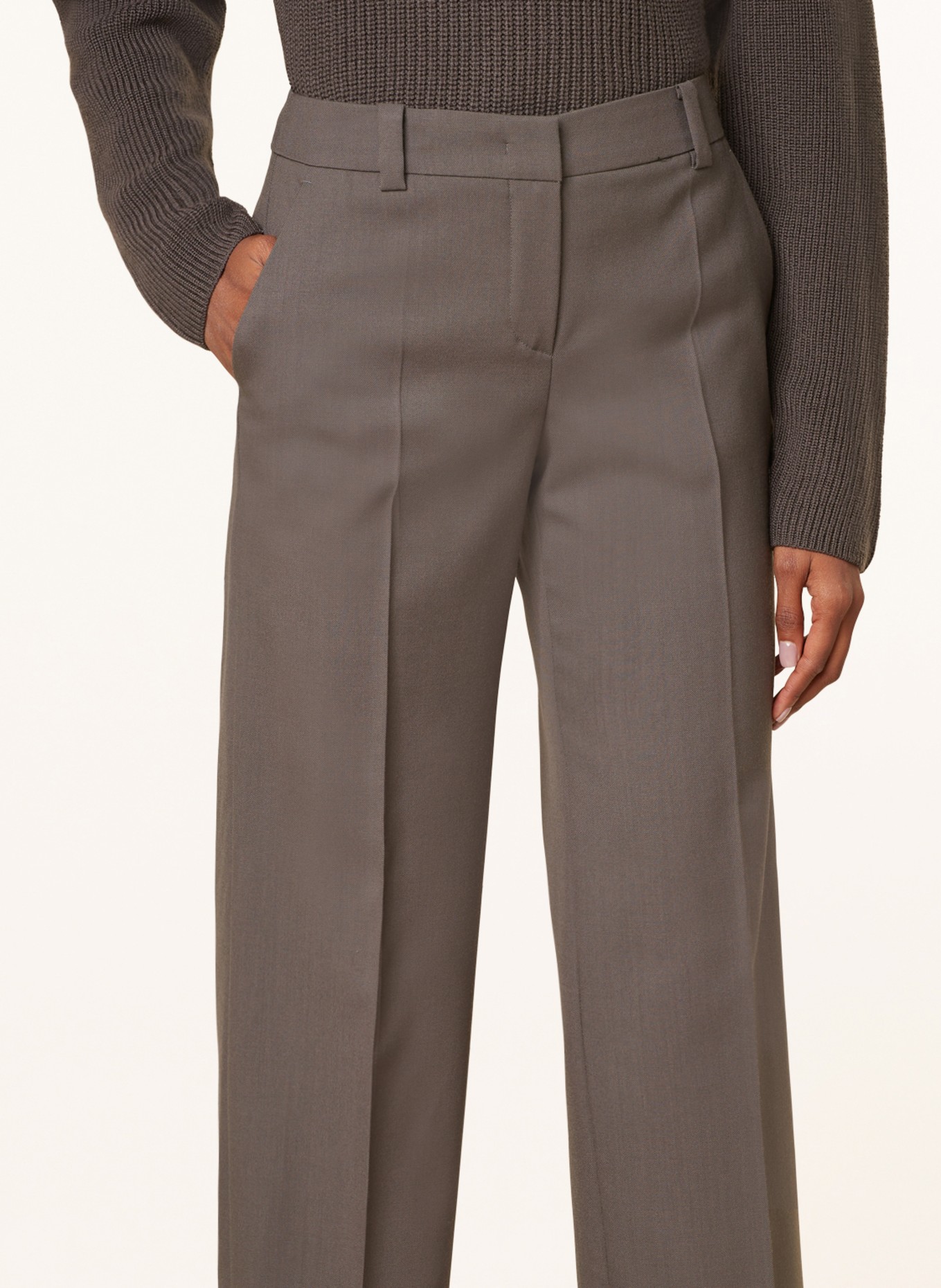 windsor. Wide leg trousers, Color: TAUPE (Image 5)