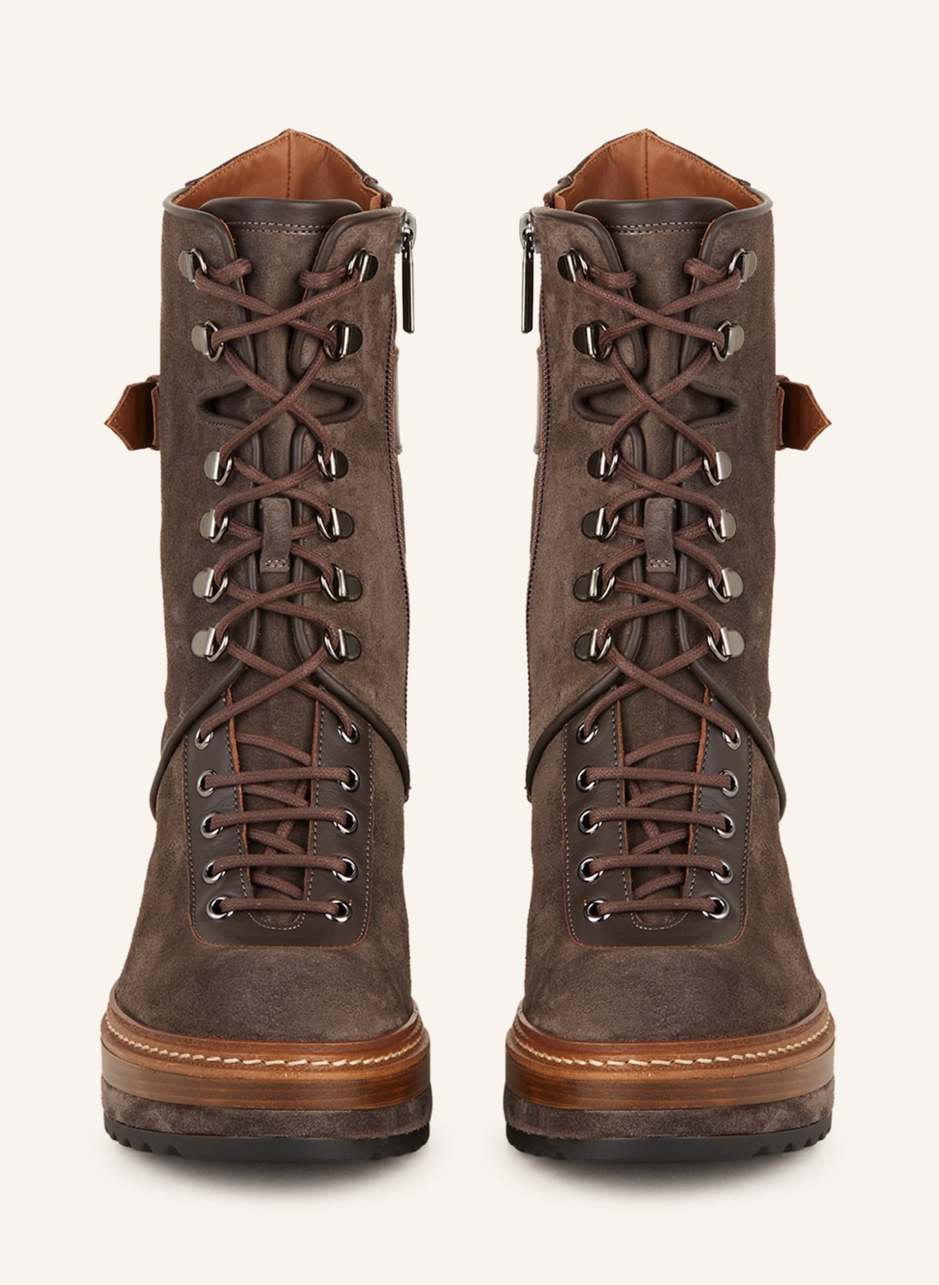 PONS QUINTANA Lace-up boots OLIVIA, Color: BROWN (Image 3)