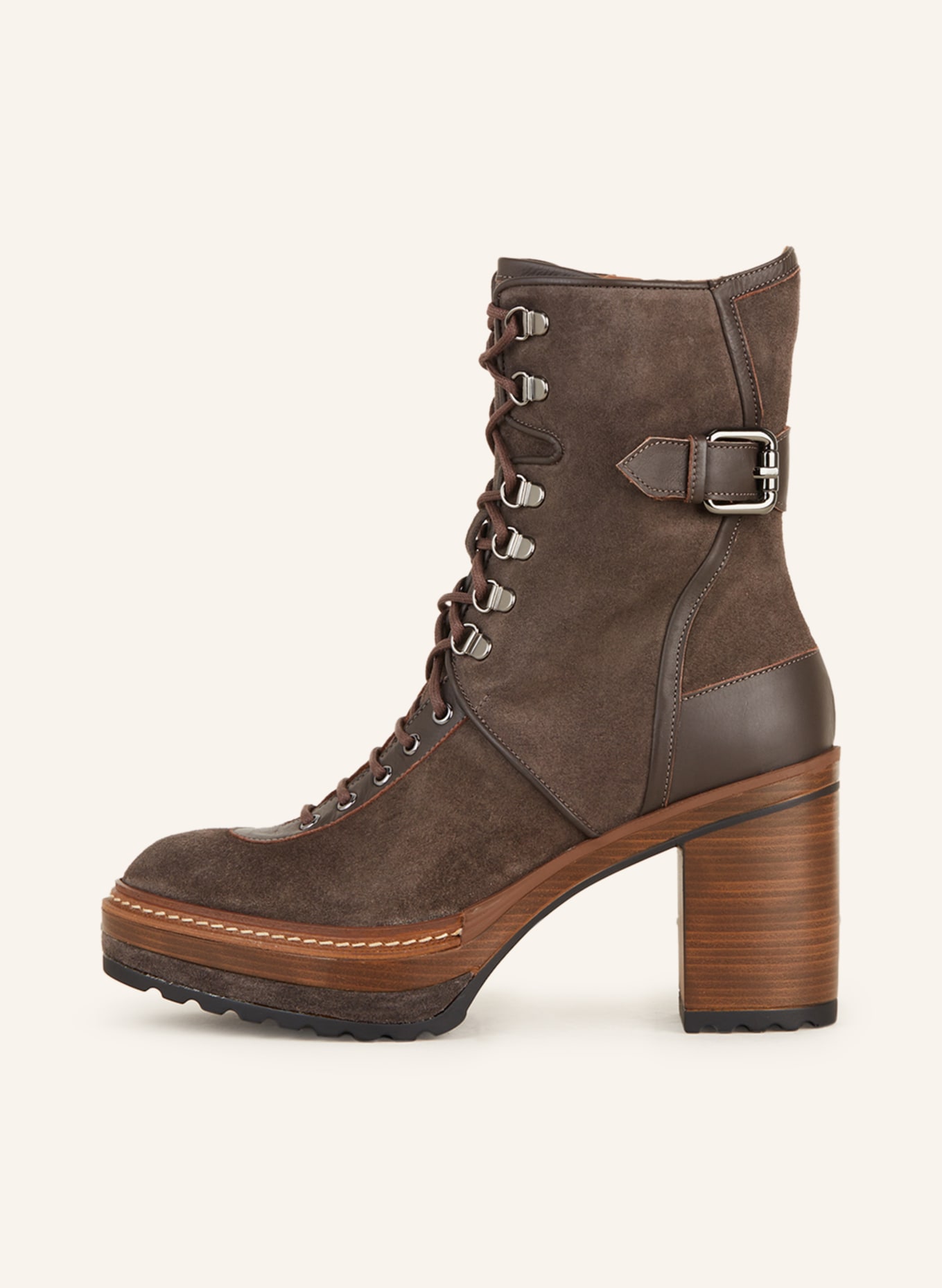 PONS QUINTANA Lace-up boots OLIVIA, Color: BROWN (Image 4)