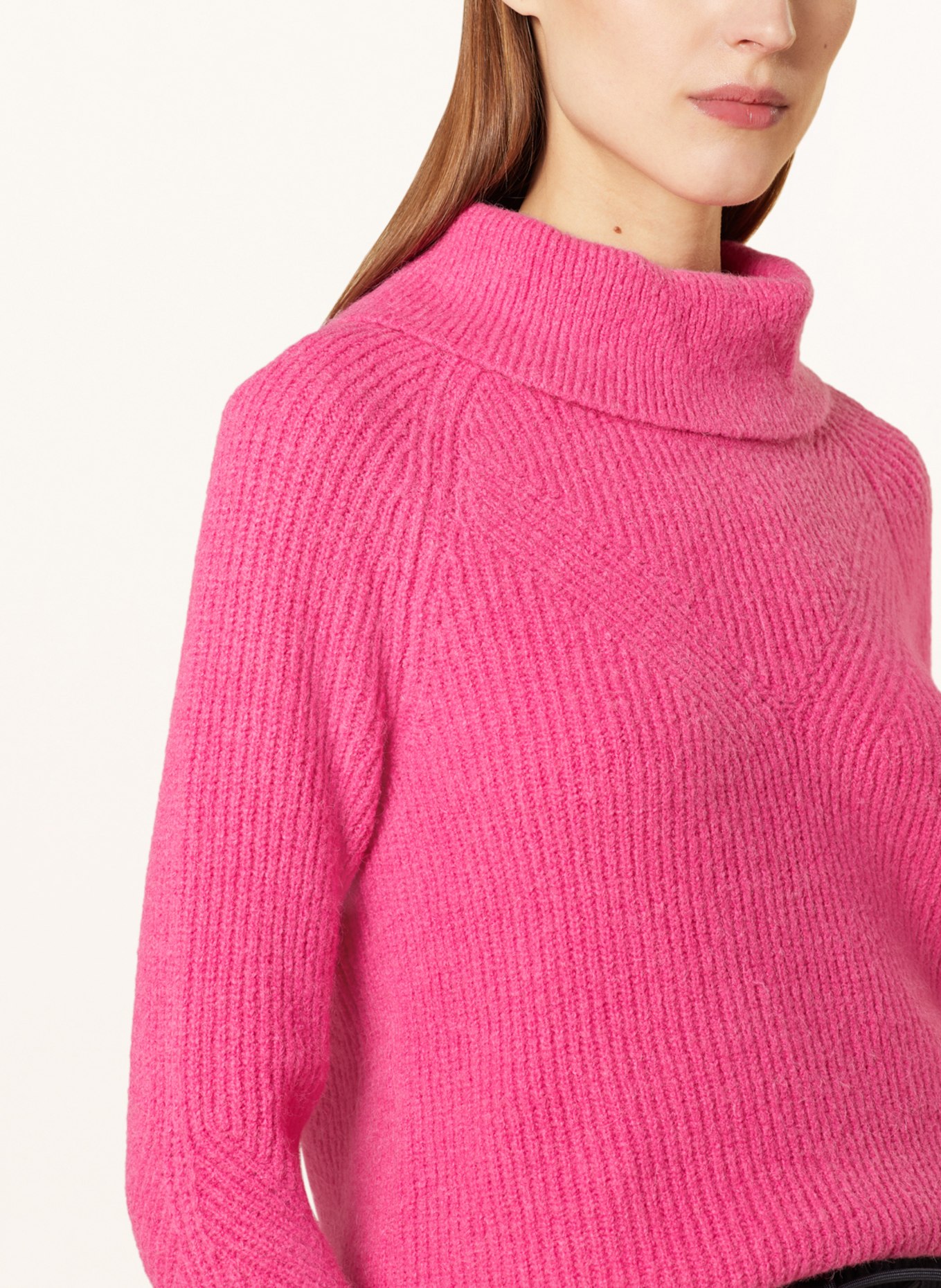 BOSS Turtleneck sweater FIESTE with alpaca, Color: PINK (Image 4)