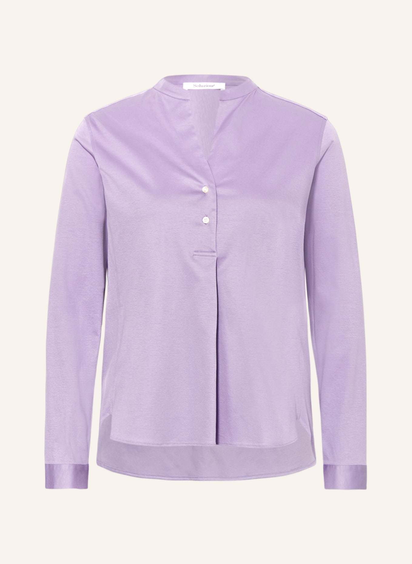 Soluzione Shirt blouse made of jersey, Color: LIGHT PURPLE (Image 1)
