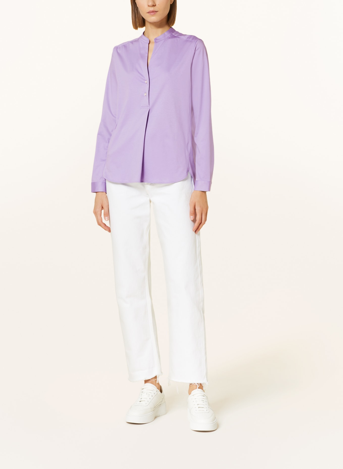 Soluzione Shirt blouse made of jersey, Color: LIGHT PURPLE (Image 2)