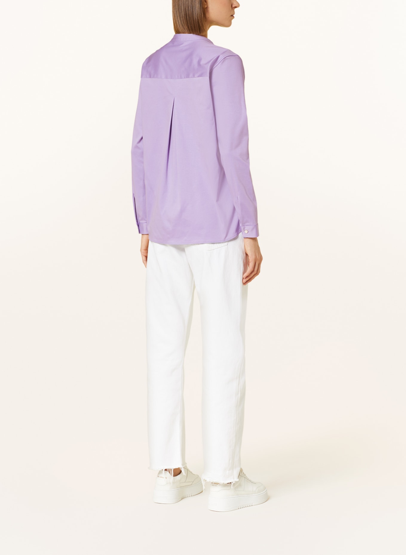 Soluzione Shirt blouse made of jersey, Color: LIGHT PURPLE (Image 3)