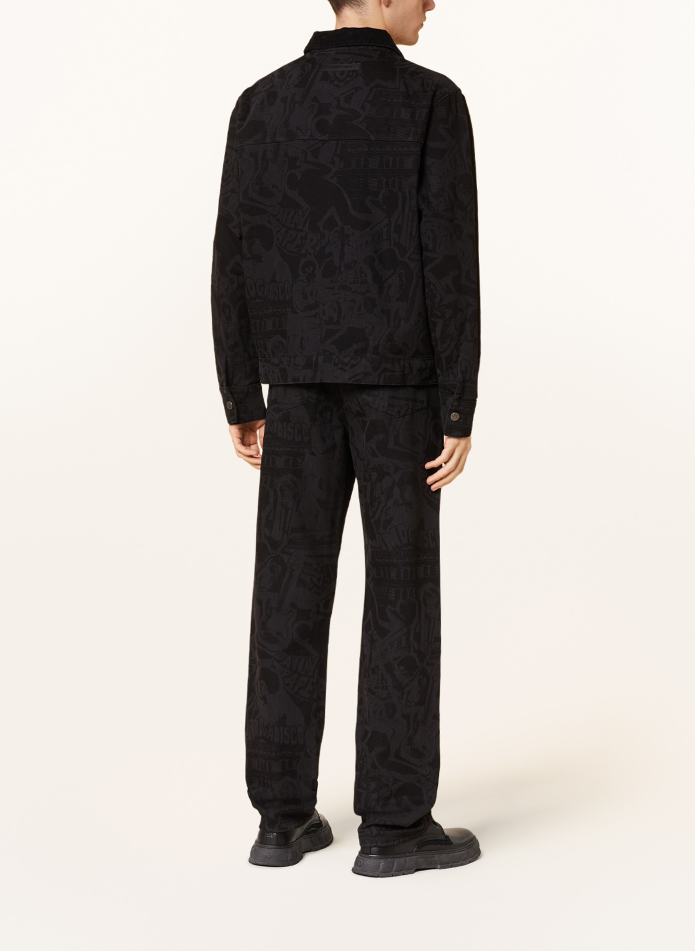 DAILY PAPER Denim jacket HOYAM, Color: BLACK (Image 3)