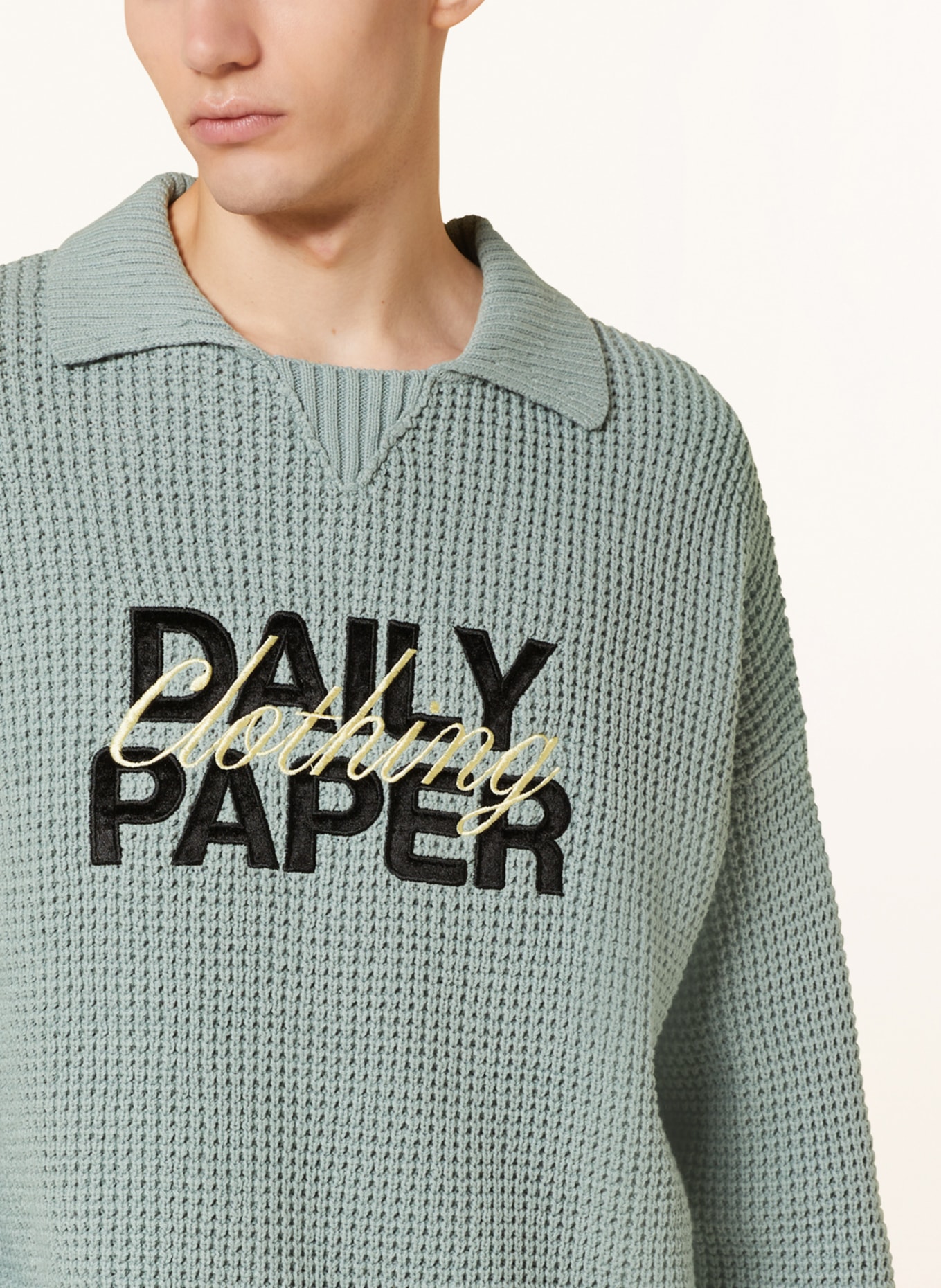DAILY PAPER Sweter HUBAAB, Kolor: MIĘTOWY (Obrazek 4)