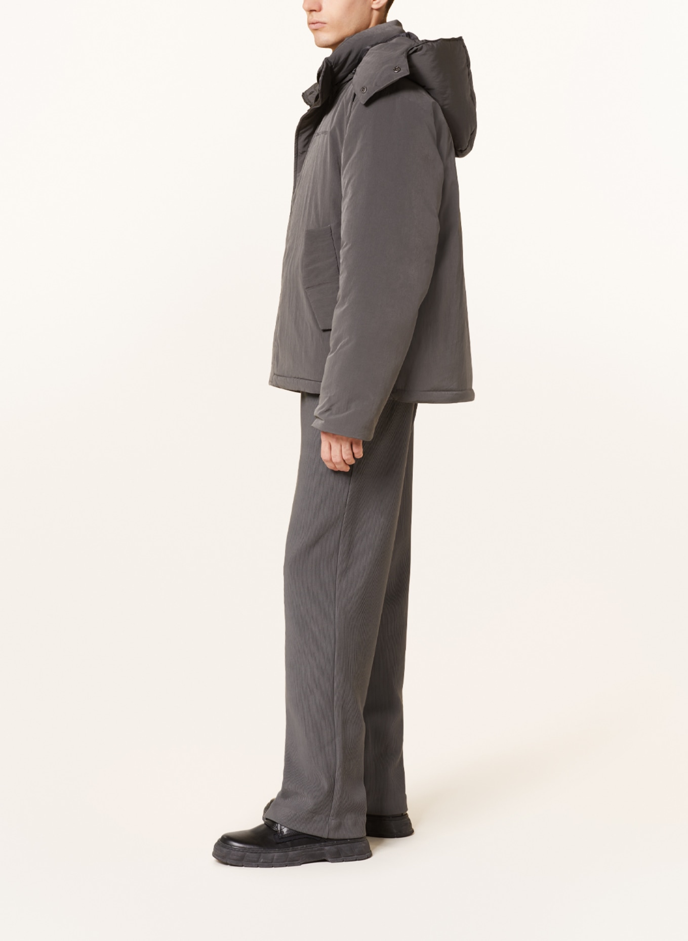 DAILY PAPER Jacke JOEL mit abnehmbarer Kapuze, Farbe: GRAU (Bild 4)