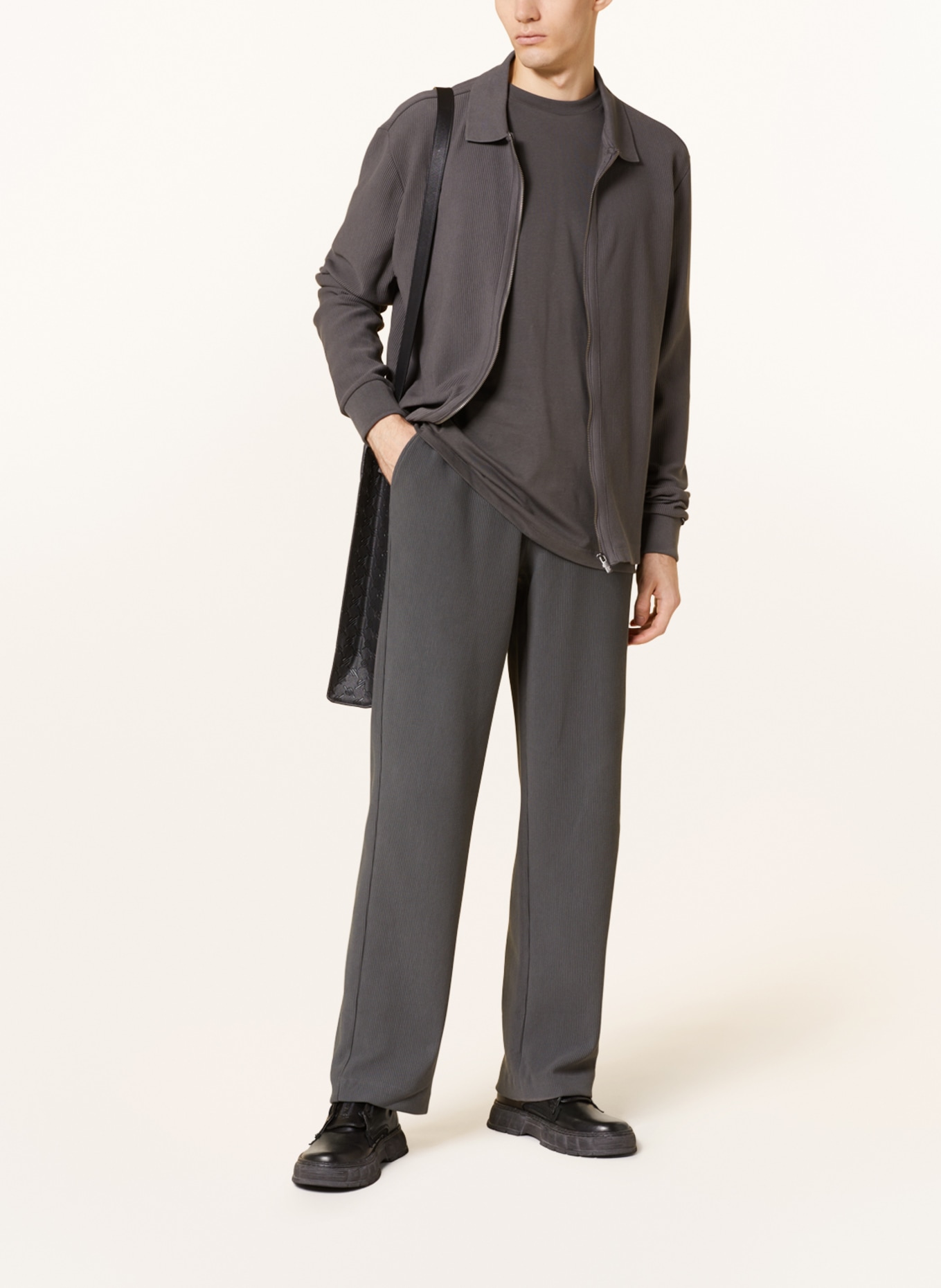DAILY PAPER Knit trousers PARRAM, Color: GRAY (Image 2)
