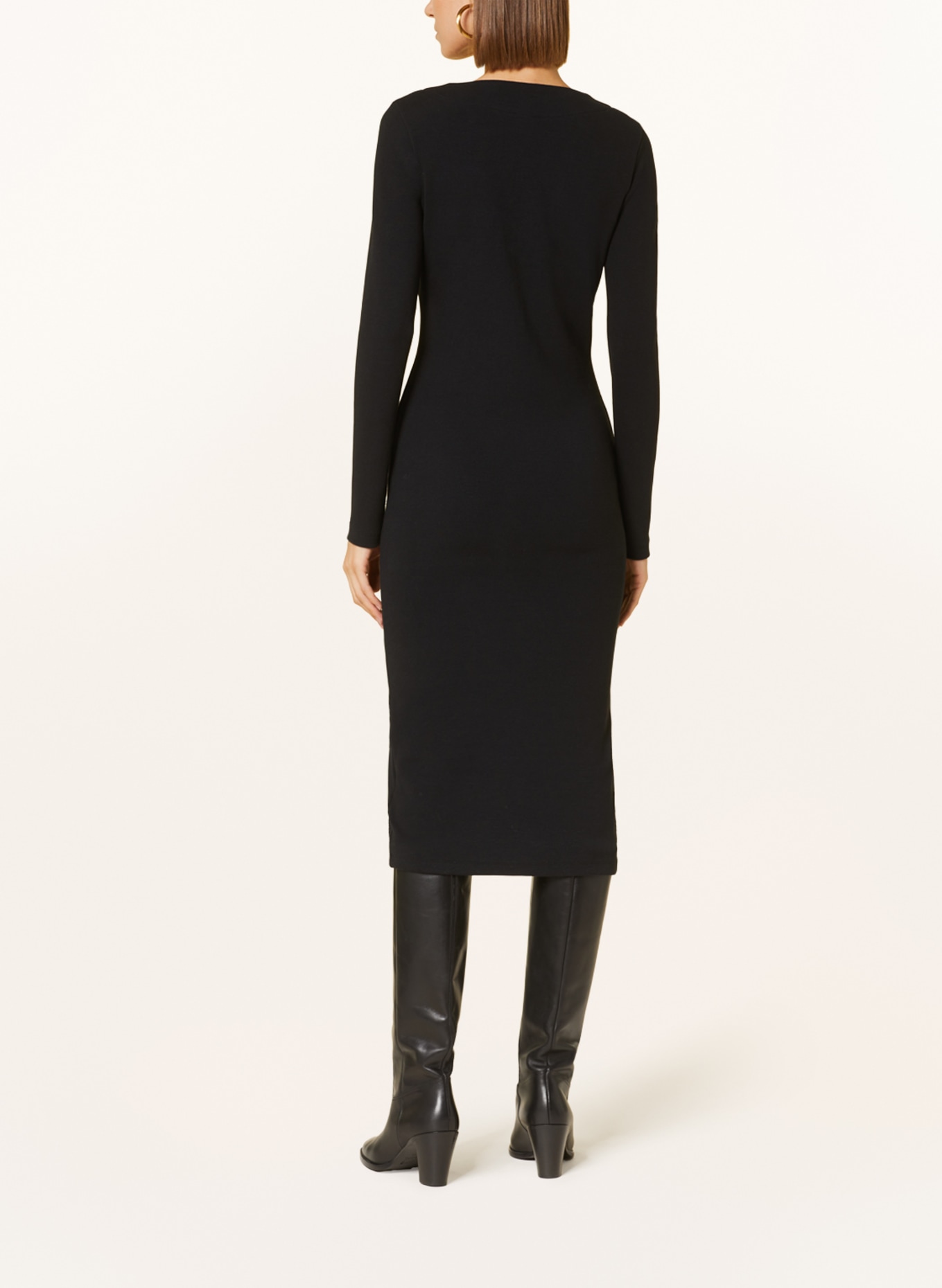 HUGO Jersey dress NAZALEA, Color: BLACK (Image 3)