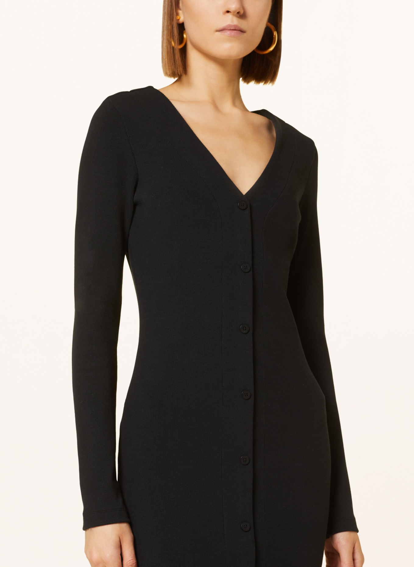 HUGO Jersey dress NAZALEA, Color: BLACK (Image 4)