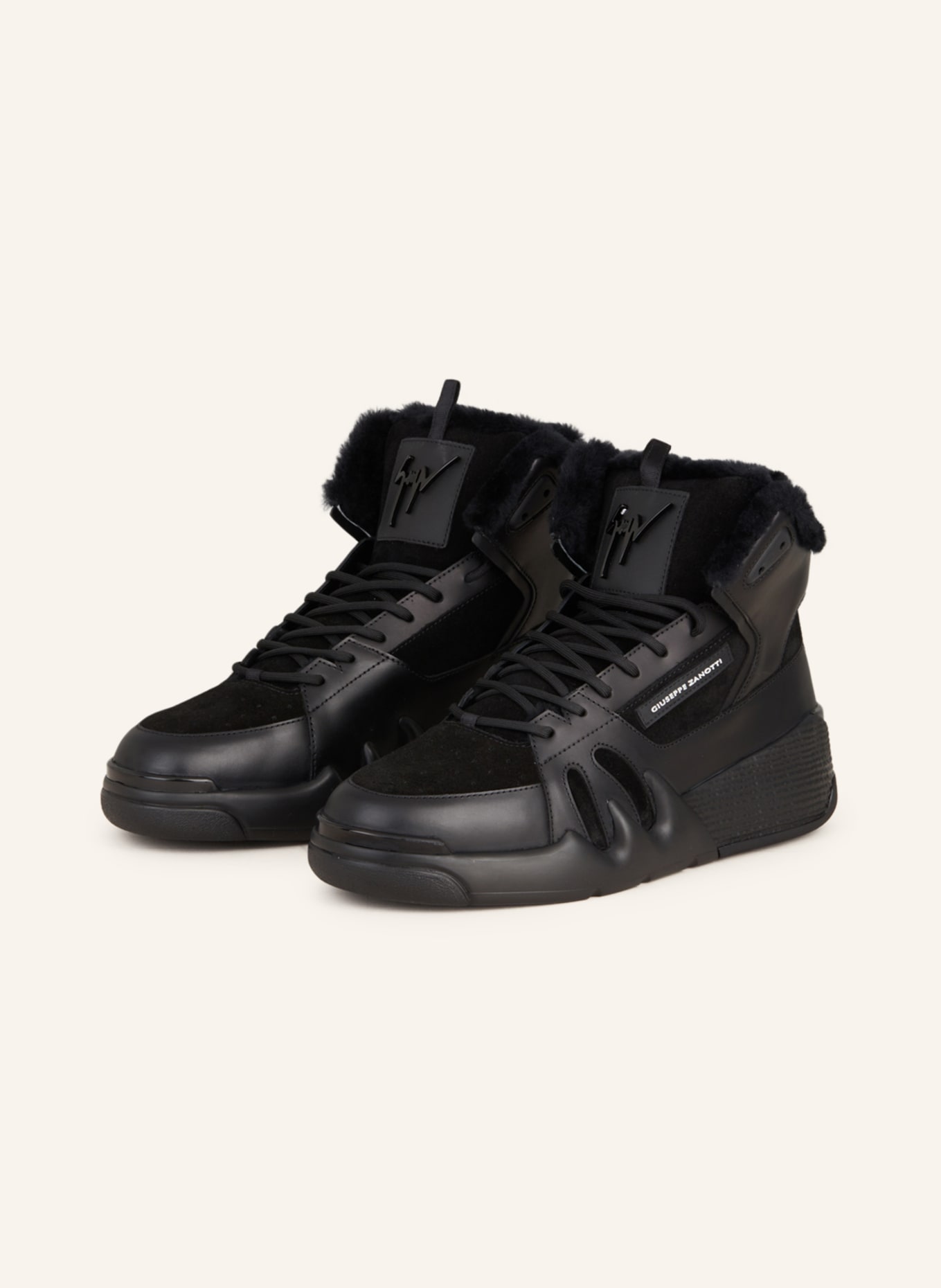 GIUSEPPE ZANOTTI DESIGN High-top sneakers TALON, Color: BLACK (Image 1)