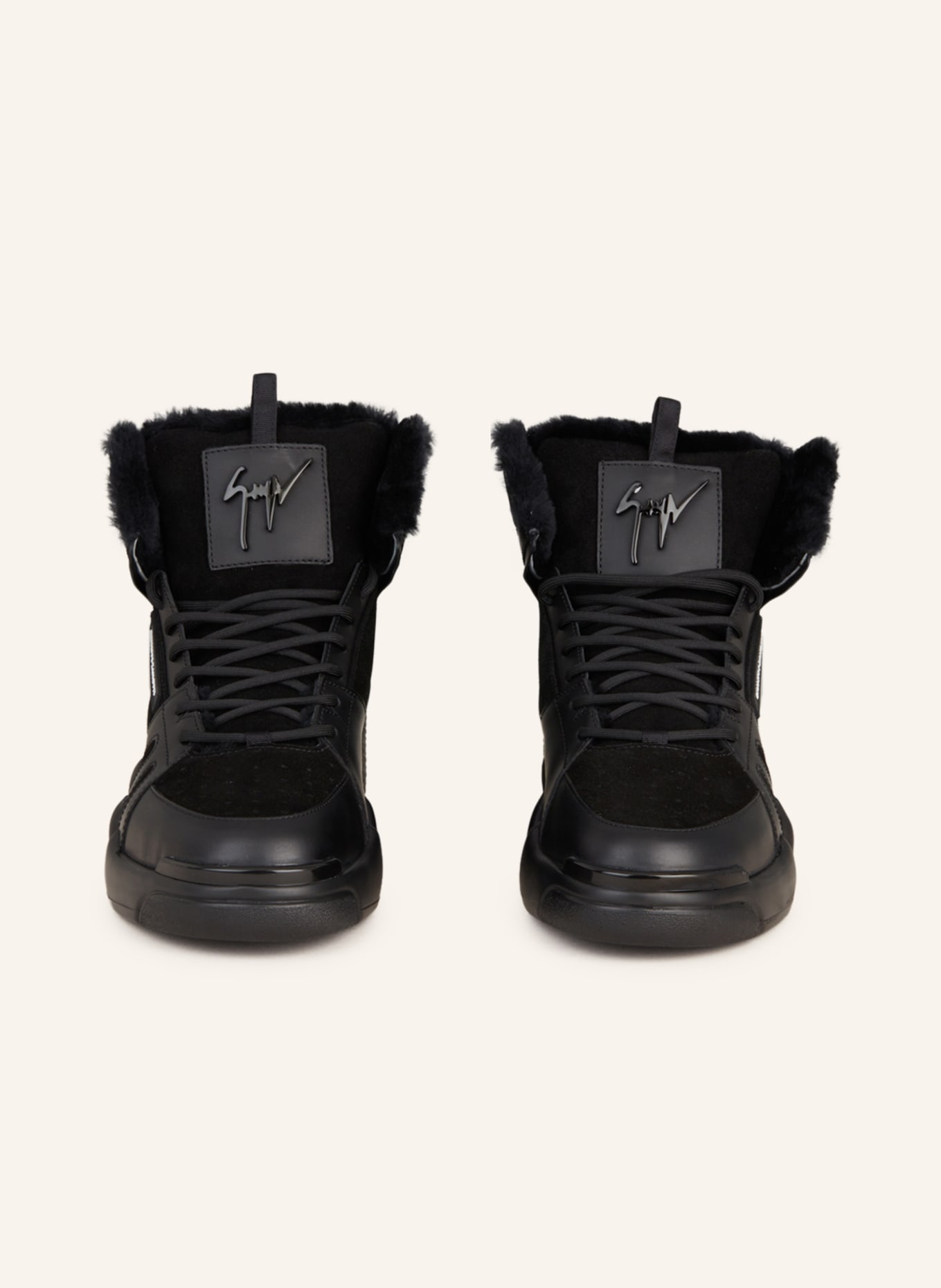 GIUSEPPE ZANOTTI DESIGN High-top sneakers TALON, Color: BLACK (Image 3)