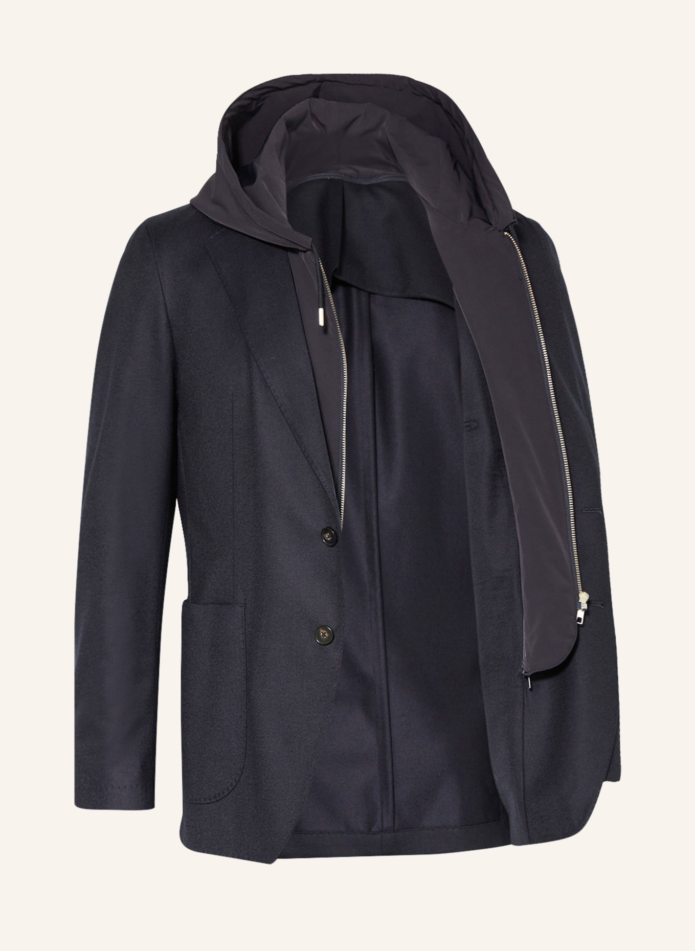Hooded sale blazer jacket