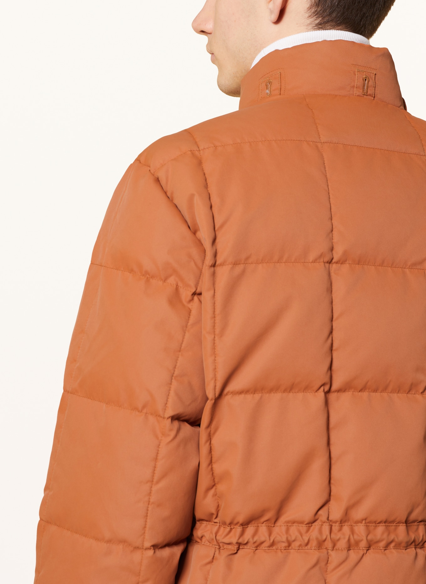 RRL Prošívaná bunda s odnímatelnou kapucí, Barva: TMAVĚ ORANŽOVÁ (Obrázek 5)