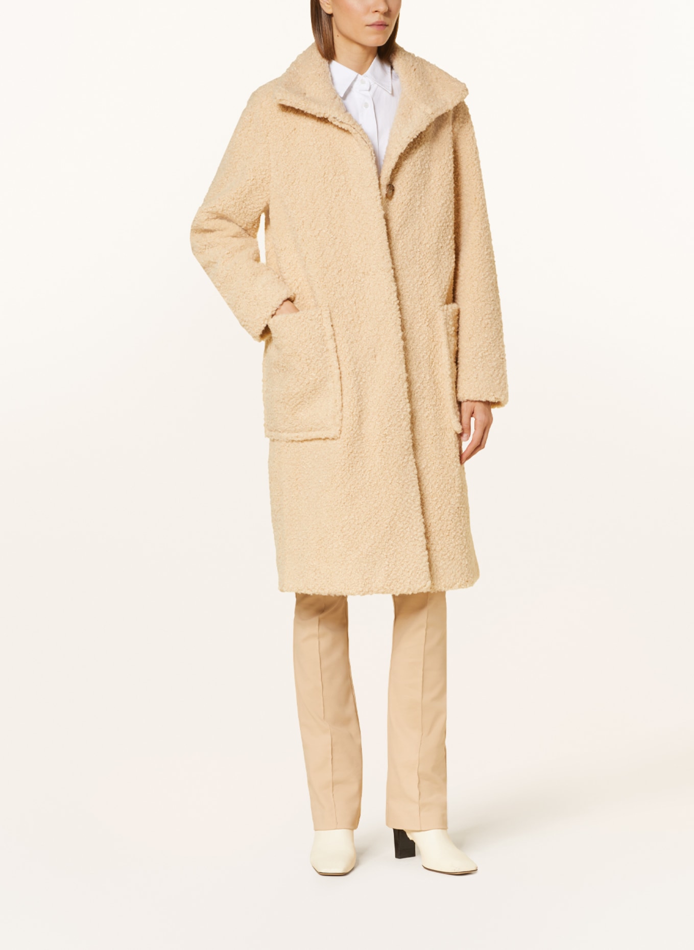 BOSS Teddy coat CETEDY, Color: BEIGE (Image 2)