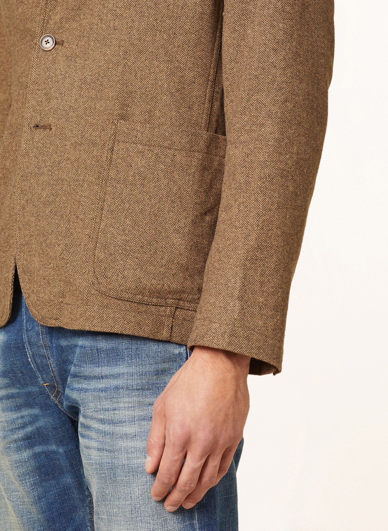 POLO RALPH LAUREN Tailored jacket Modern Fit, Color: CAMEL/ DARK BROWN (Image 5)