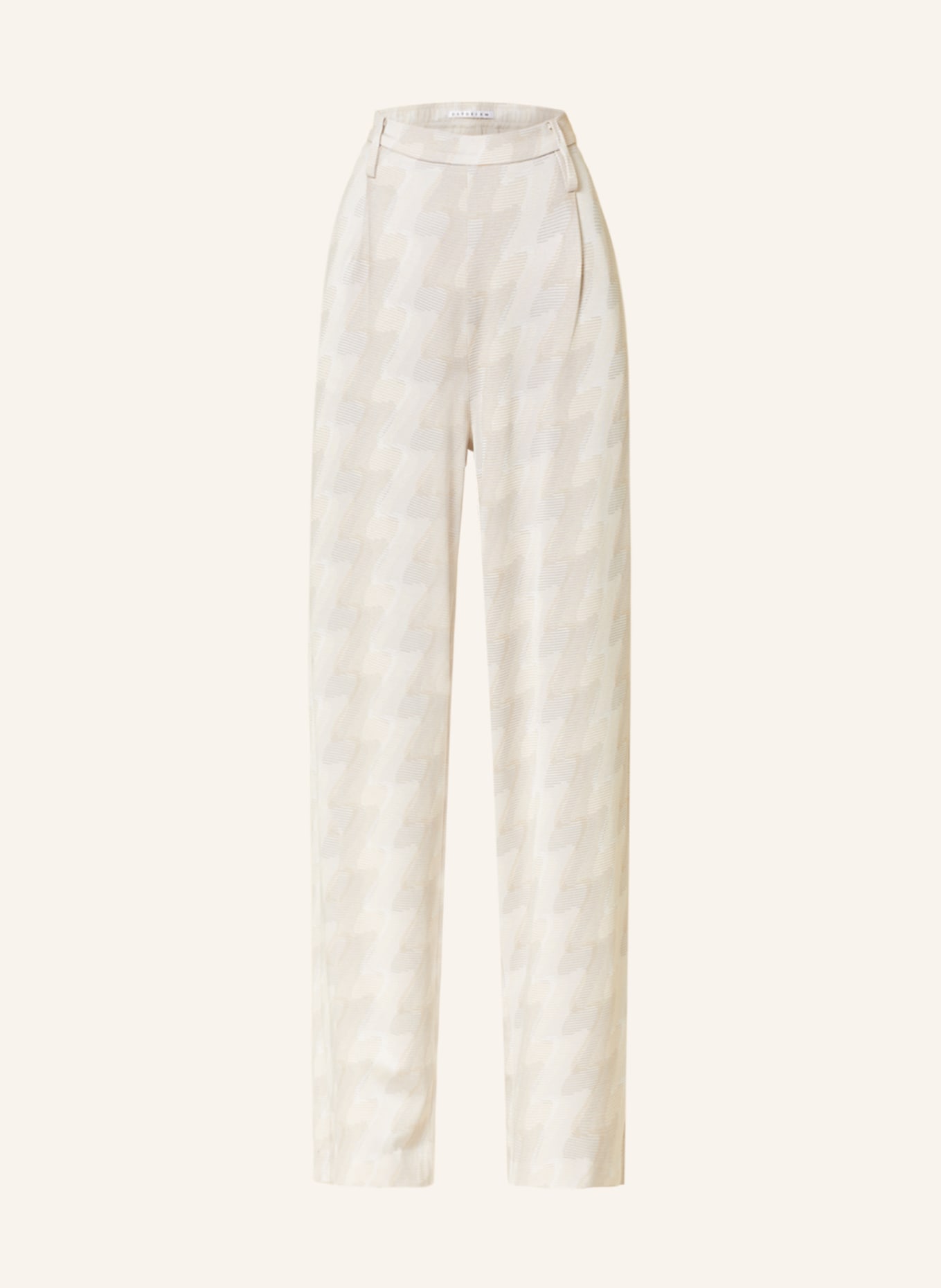 MAC DAYDREAM Wide leg trousers ROYCE, Color: CREAM/ LIGHT BROWN (Image 1)