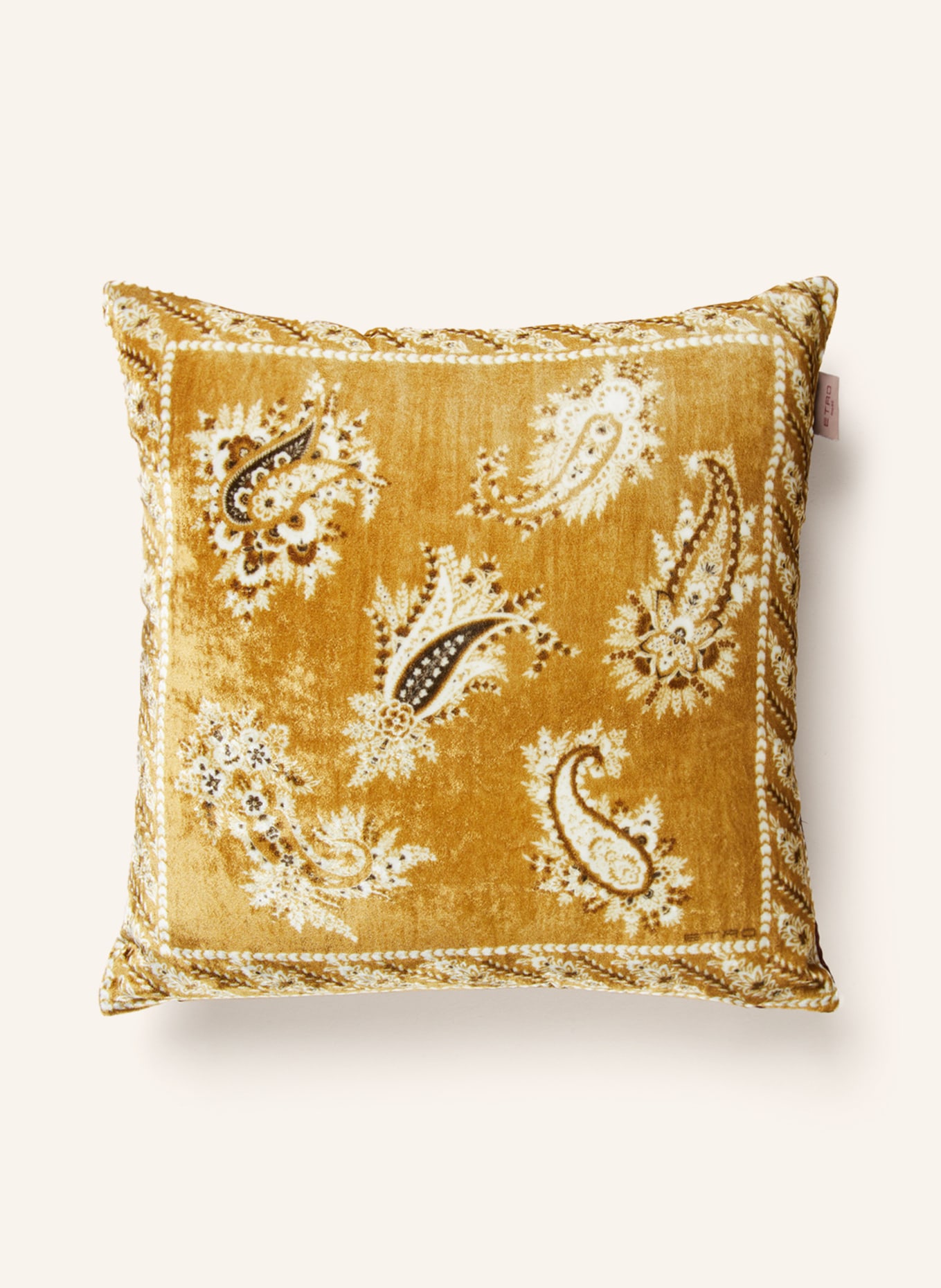 ETRO Home Decorative cushion, Color: DARK YELLOW/ CREAM/ COGNAC (Image 1)